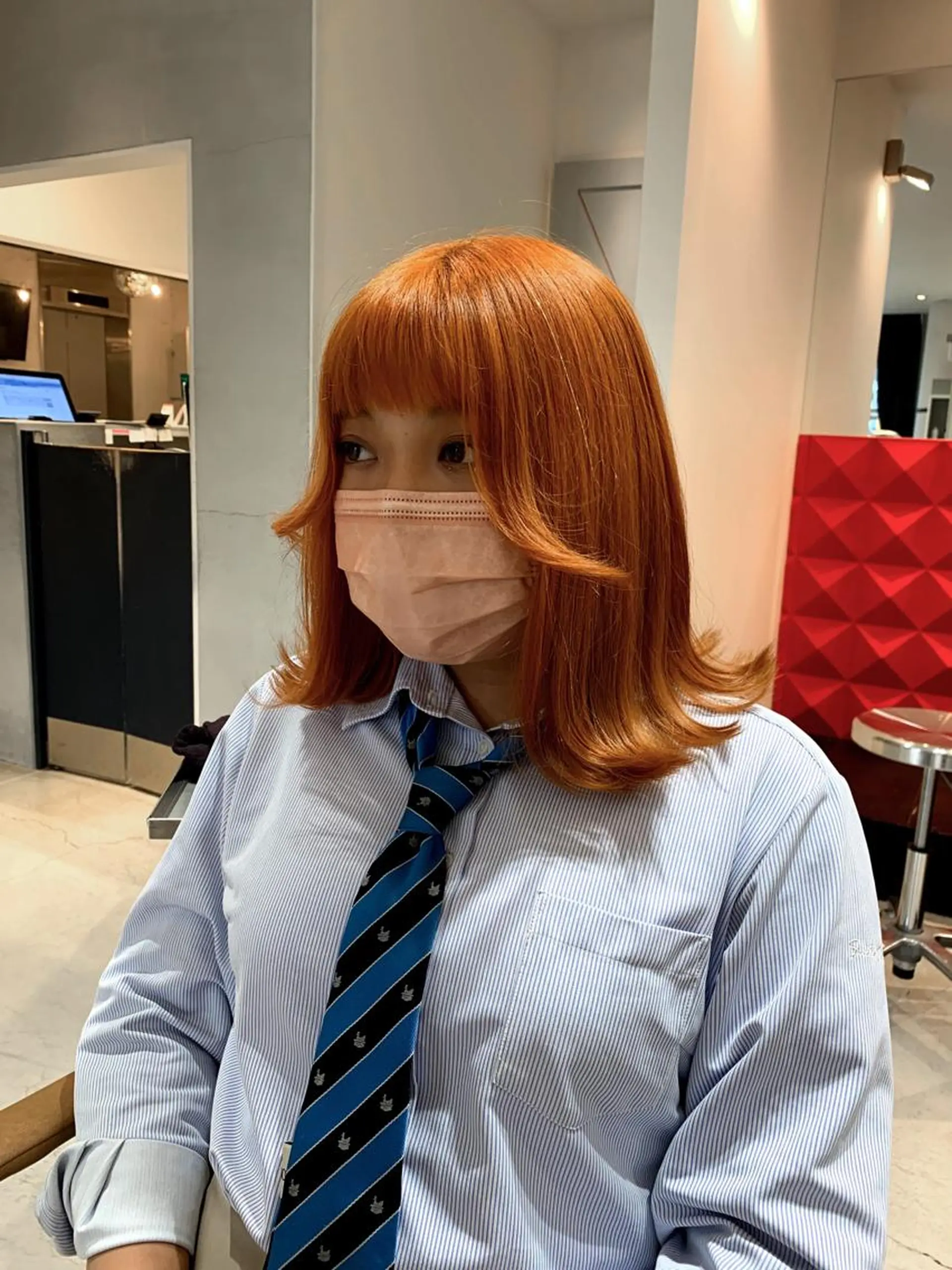 ミディアム カラー ヘアカラー 大阪韓国ヘア 🦋RINKAのヘアスタイル