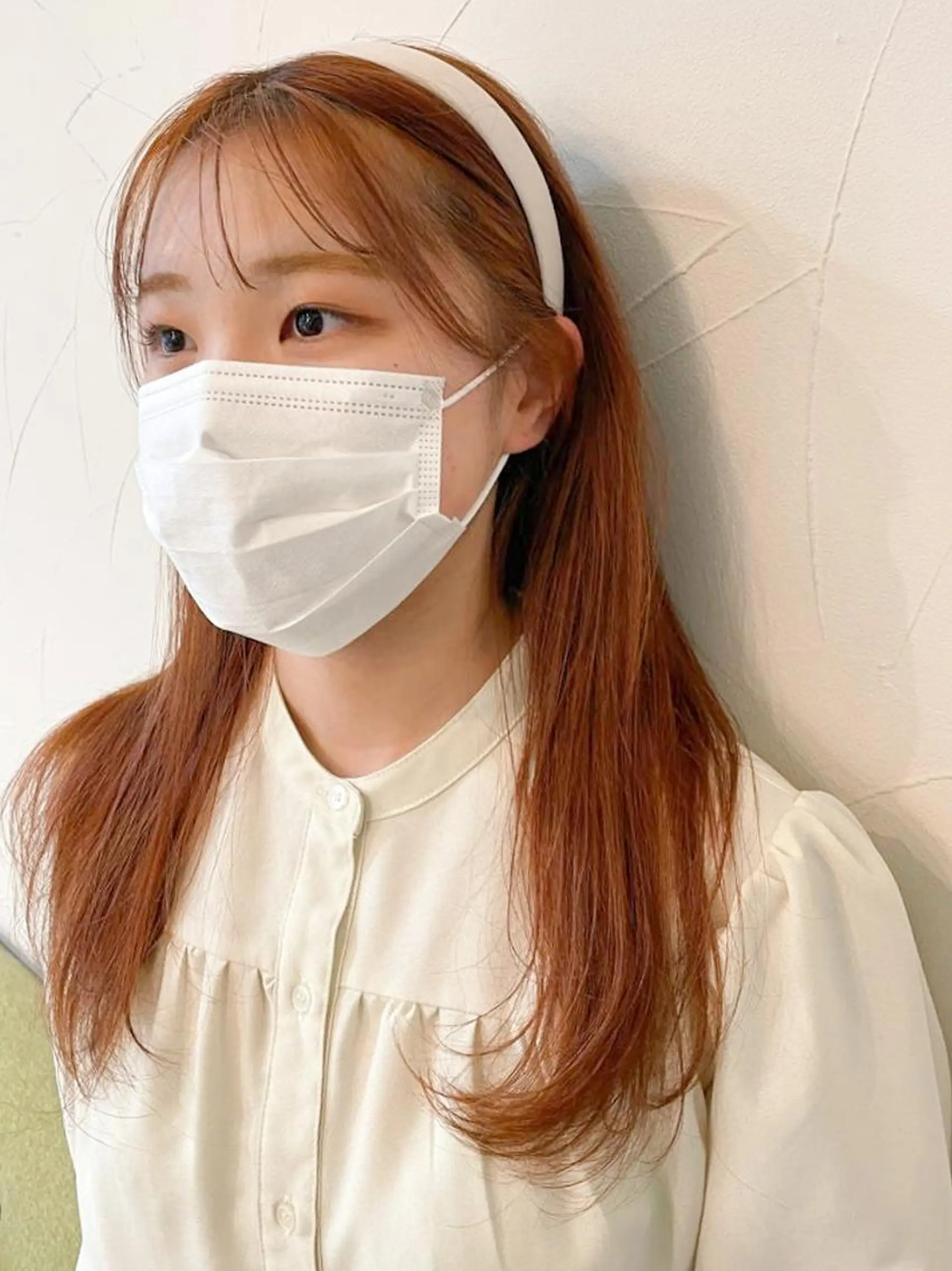 ロング カラー テラコッタ ヘアカラー トリートメント 樋野 亮のヘアスタイル