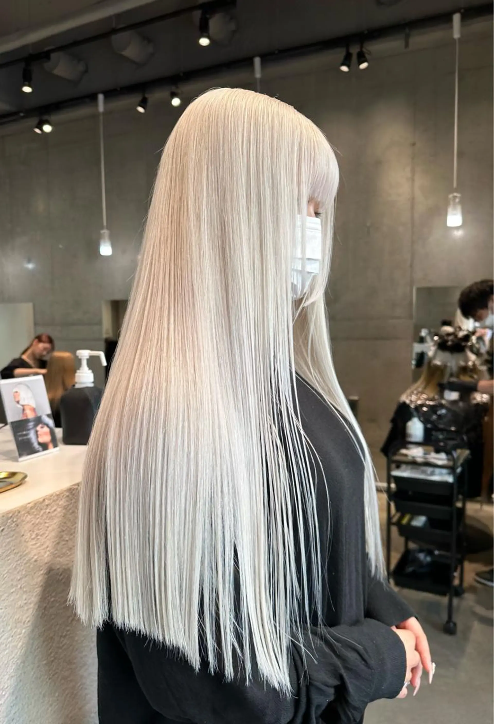 ロング カラー ヘアアレンジ ブリーチ ヘアカラー トリートメント MONIQA所属・🐲RYUKI メンズブリーチのヘアスタイル