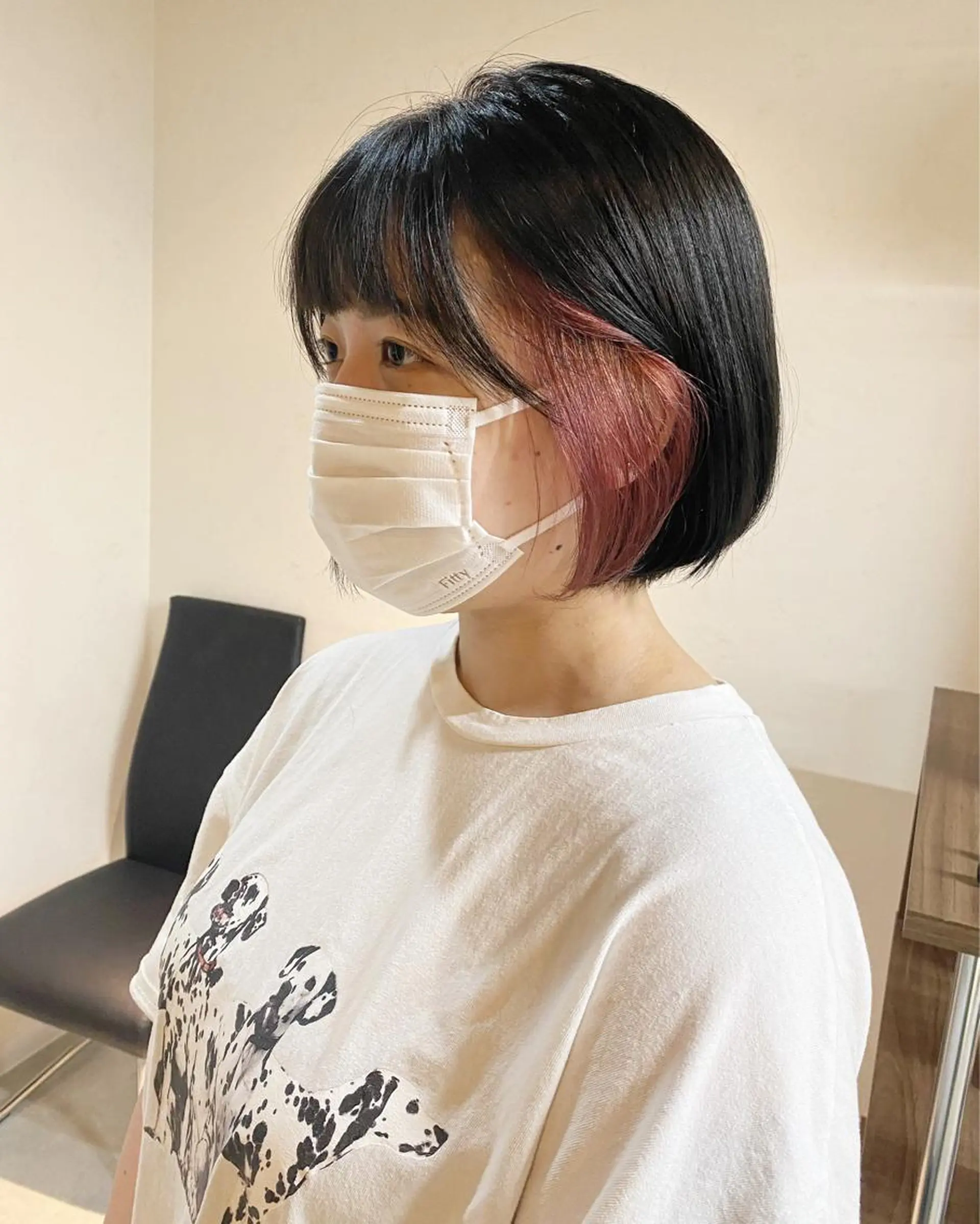 ショート カラー ブリーチ カット ヘアカラー トリートメント 後藤紗英/髪質改善 /オリーブベージュのヘアスタイル