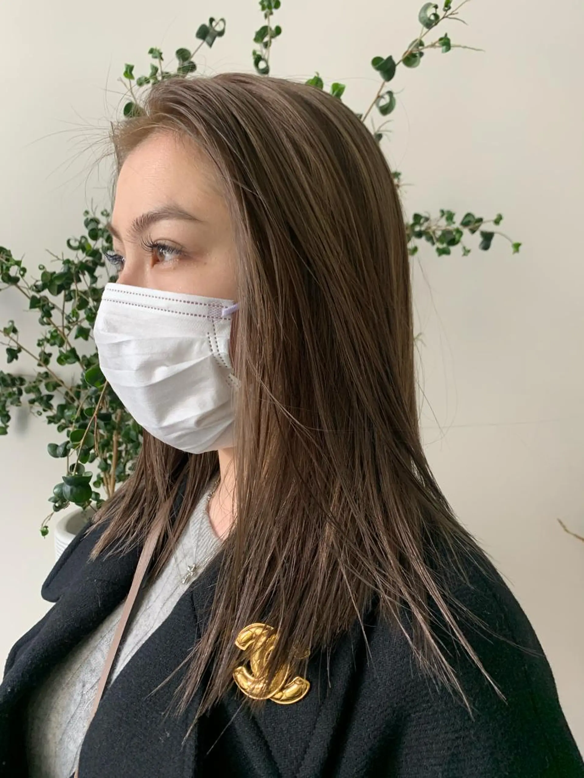 セミロング カラー ヘアカラー 【淡色color/ nail】maikoのネイルデザイン