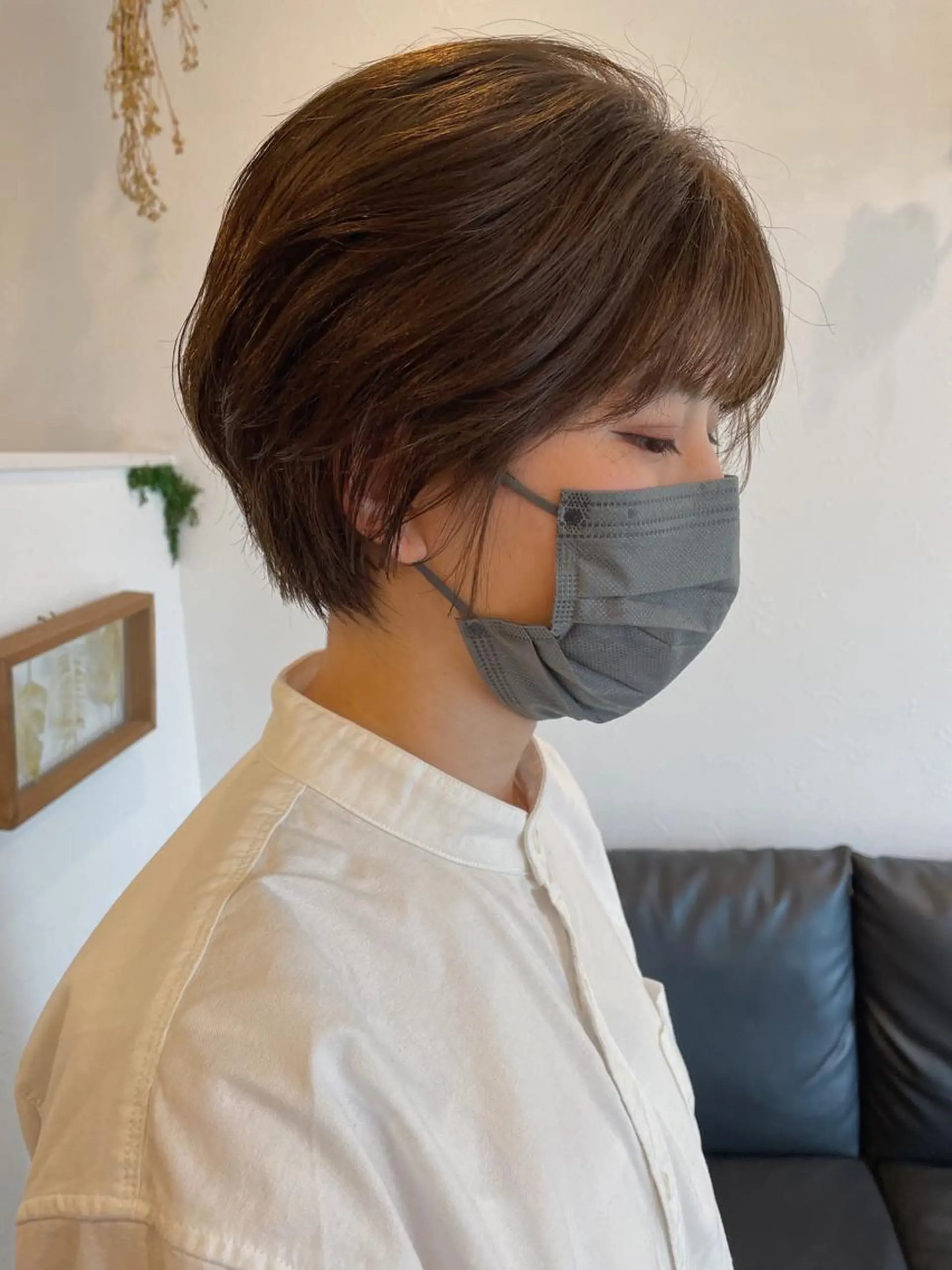 ショート カラー ベージュカラー ブリーチ ブリーチなしカラー オリーブベージュ カット ヘアカラー トリートメント m ā l o.🌷 サカモトマイコのヘアスタイル