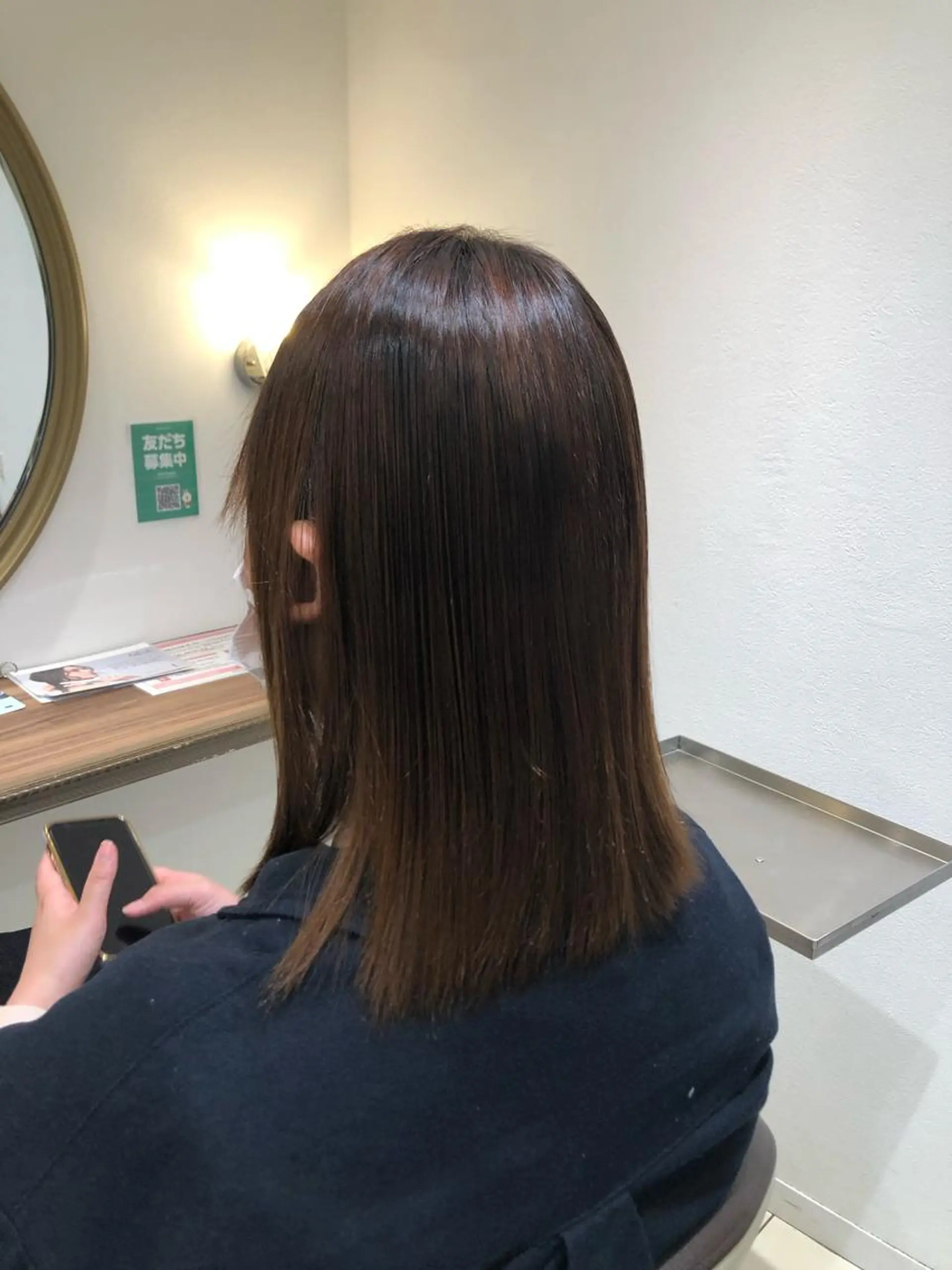 ミディアム パーマ little広島所属・【縮毛矯正】 予約リクエストのみ可のヘアスタイル