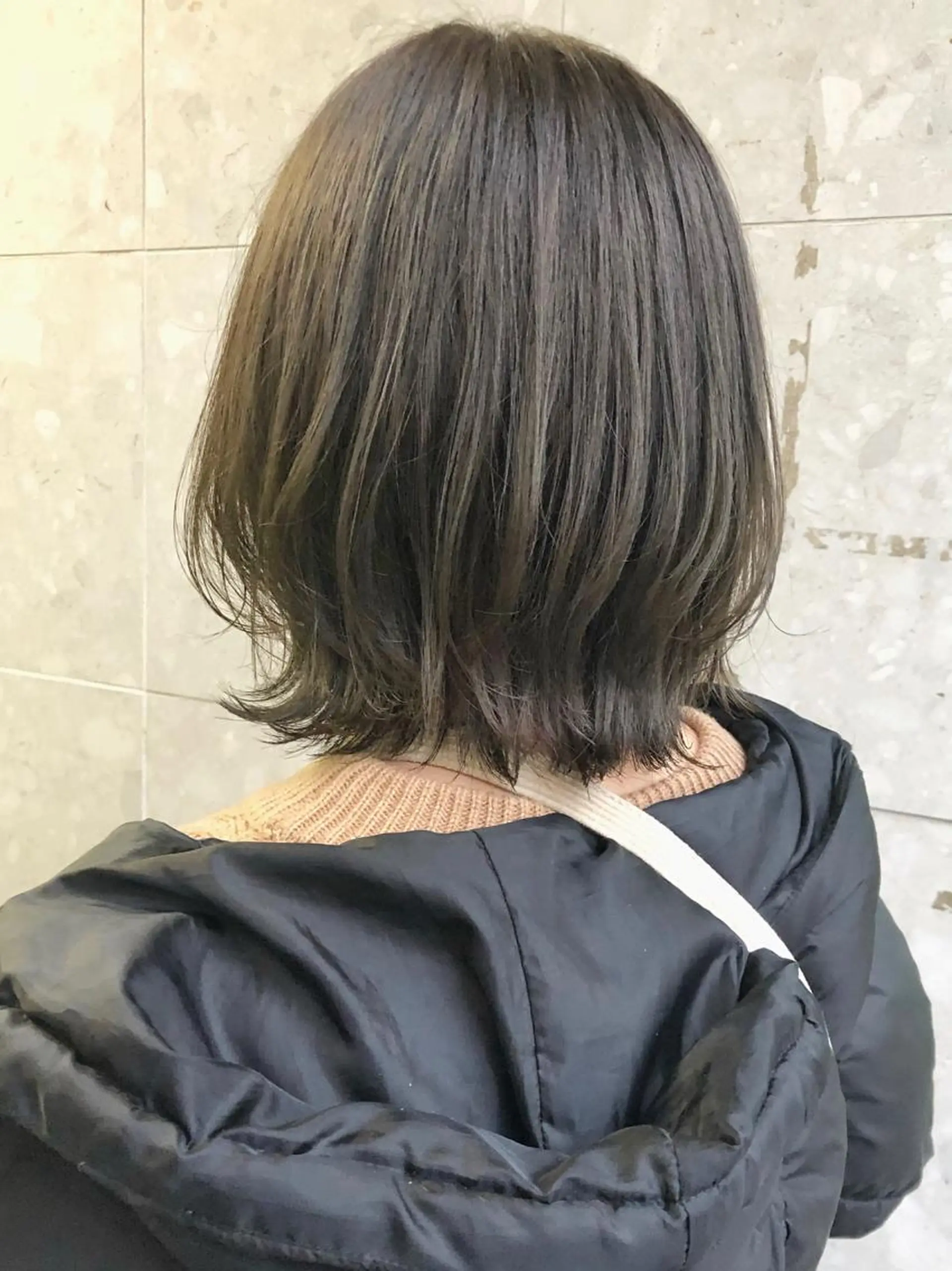ミディアム カラー ボブレイヤー アッシュ ボブ レイヤーカット カット ヘアカラー パーマ トリートメント cofy by melt所属・🍎みついじゅん🍏 ボブ指名No.1のヘアスタイル