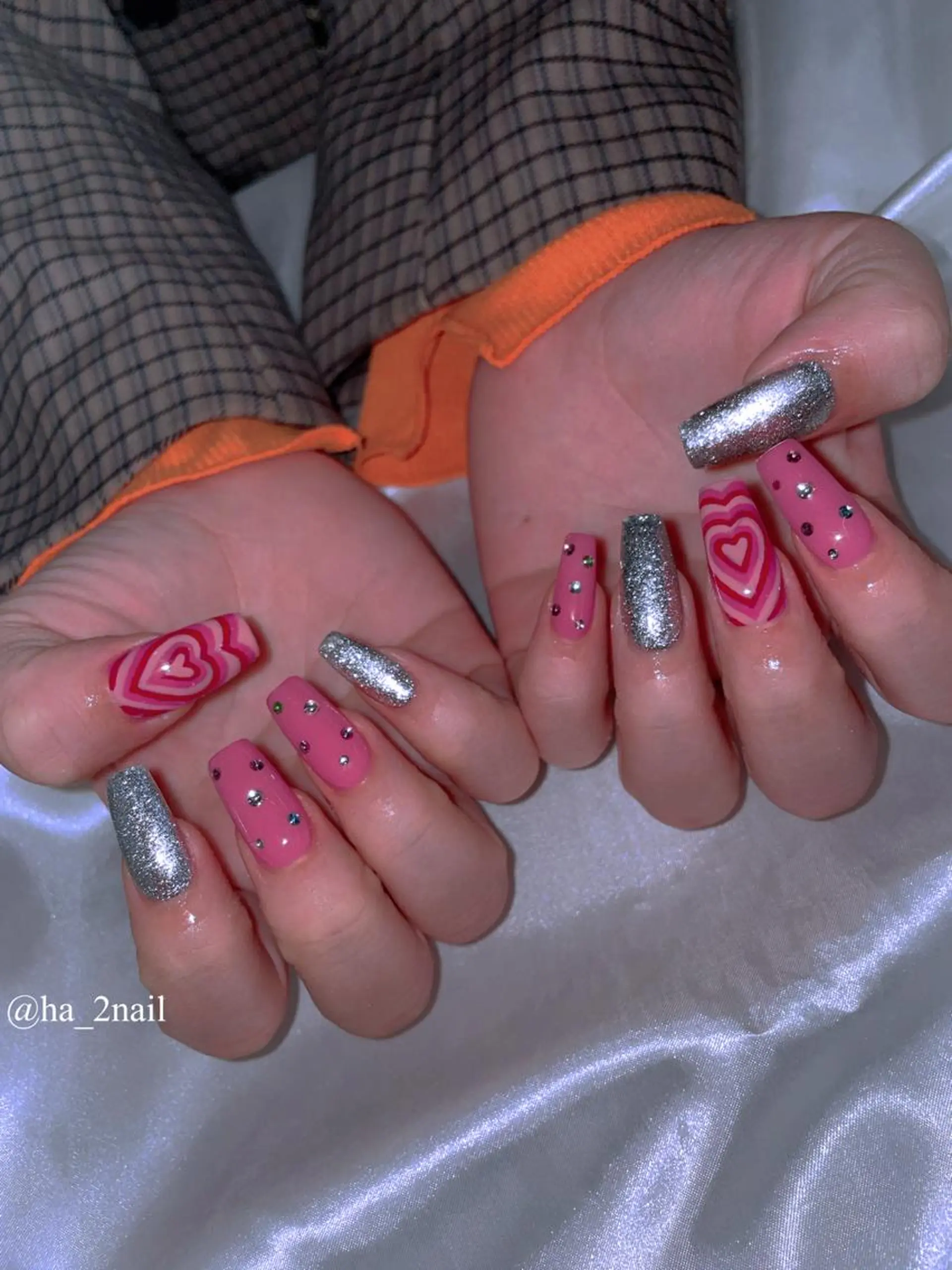 ネイル ハート NAIL and EYELASH ALPHA.所属・ALPHA. 姫繇のネイルデザイン