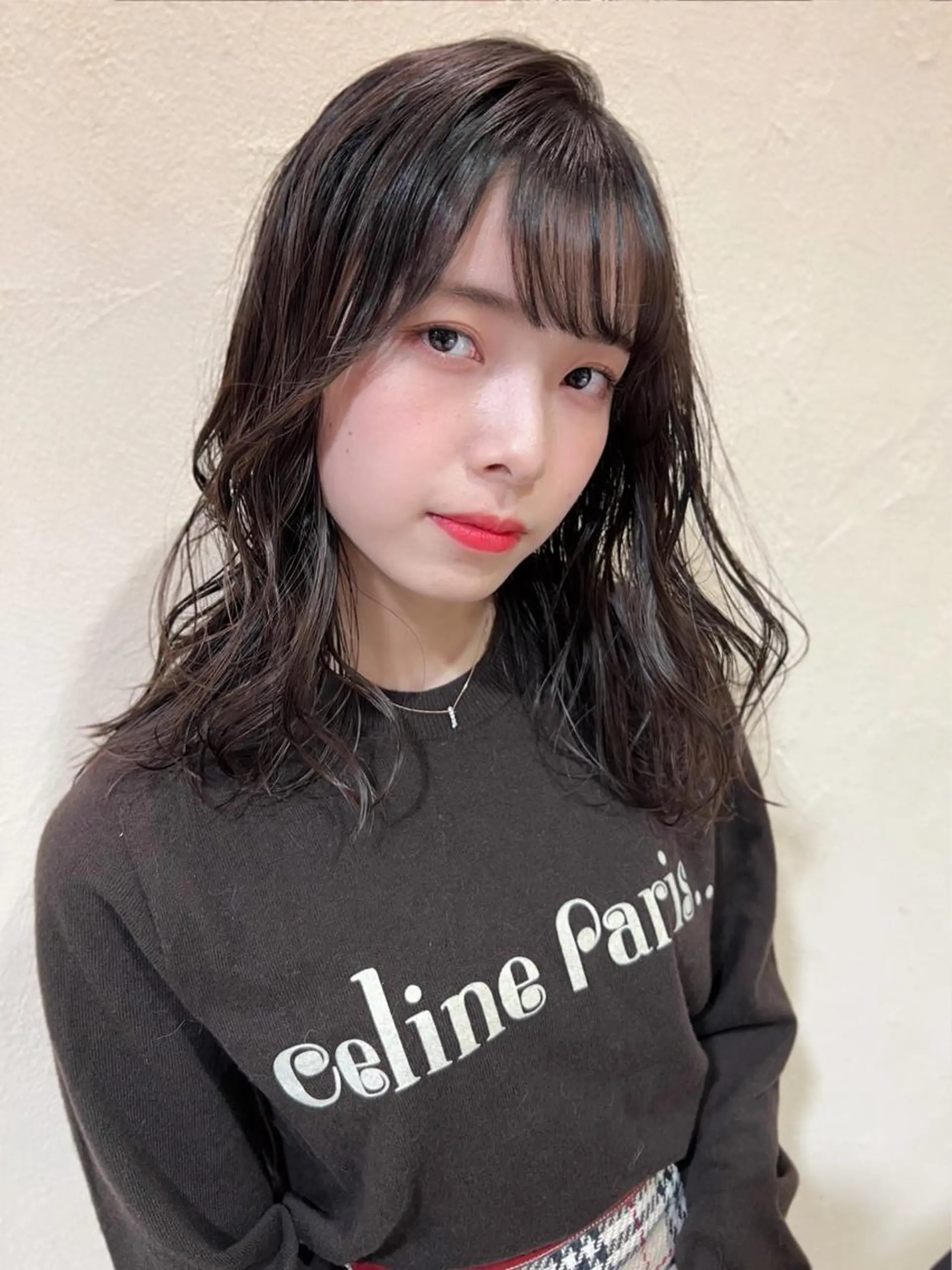 セミロング カラー ブラウンカラー カット ヘアカラー トリートメント ✨ミニモ限定価格◎ ブリーチ無しカラーのヘアスタイル
