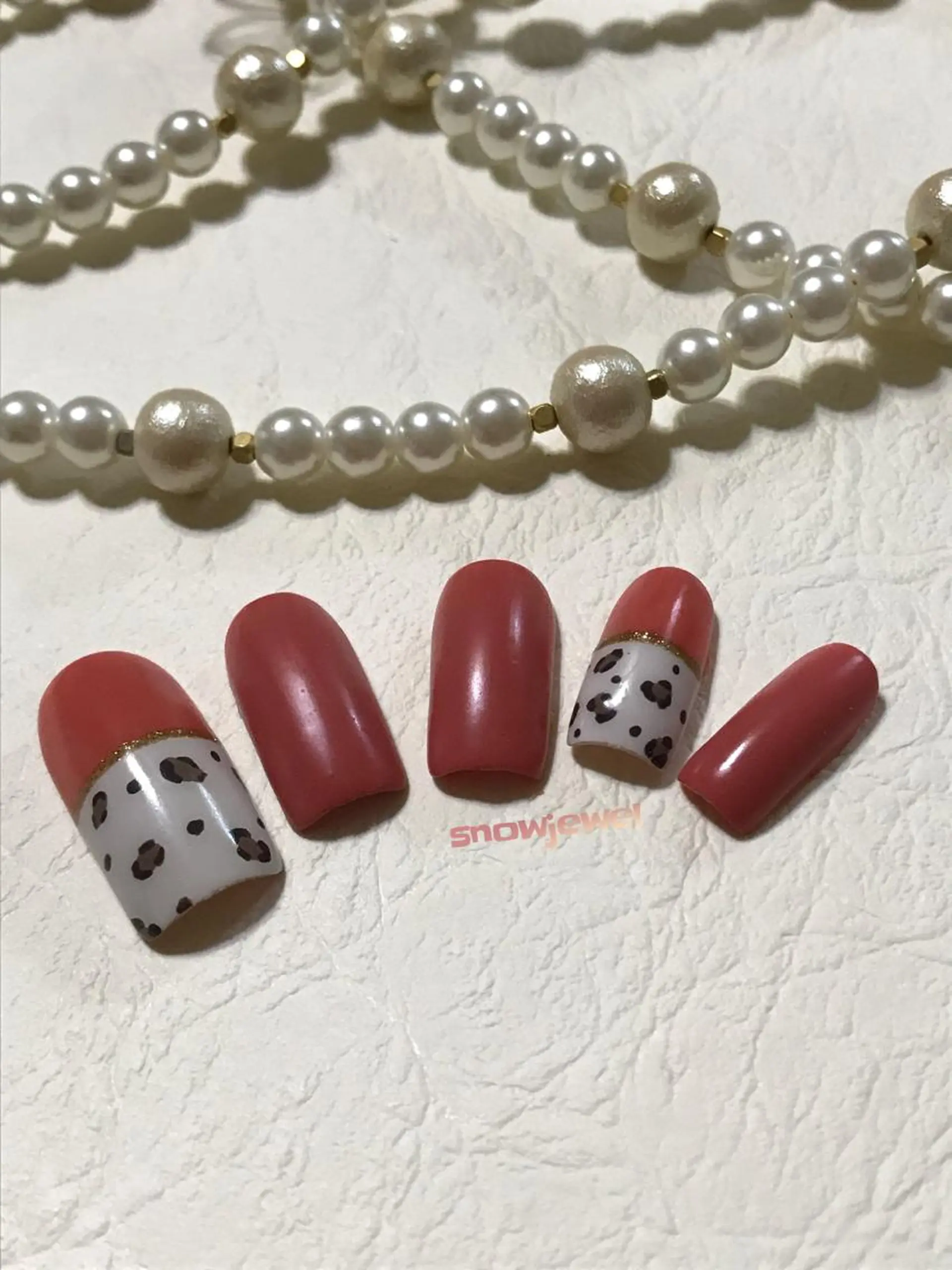 ネイル アニマル柄 フットネイル フレンチネイル マットネイル ピンク nail snowjewelのネイルデザイン