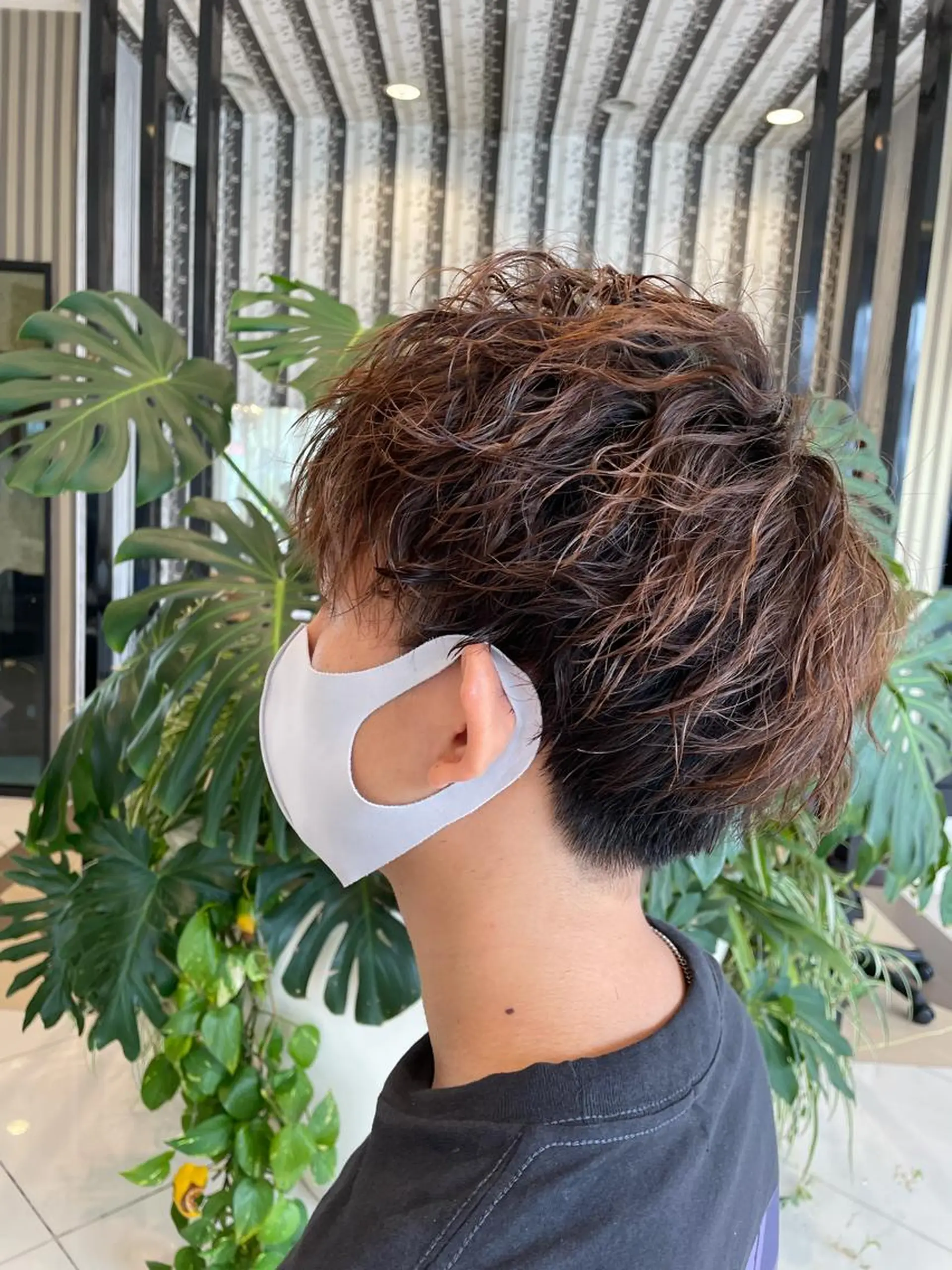 パーマ メンズ 石坂 瀬音のヘアスタイル