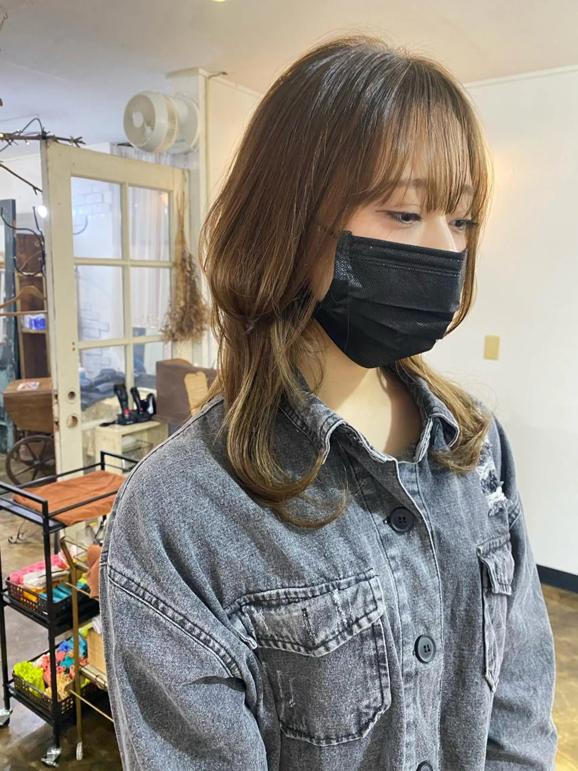 ミディアム カラー 艶カラー🫧 MOMOYOのヘアスタイル