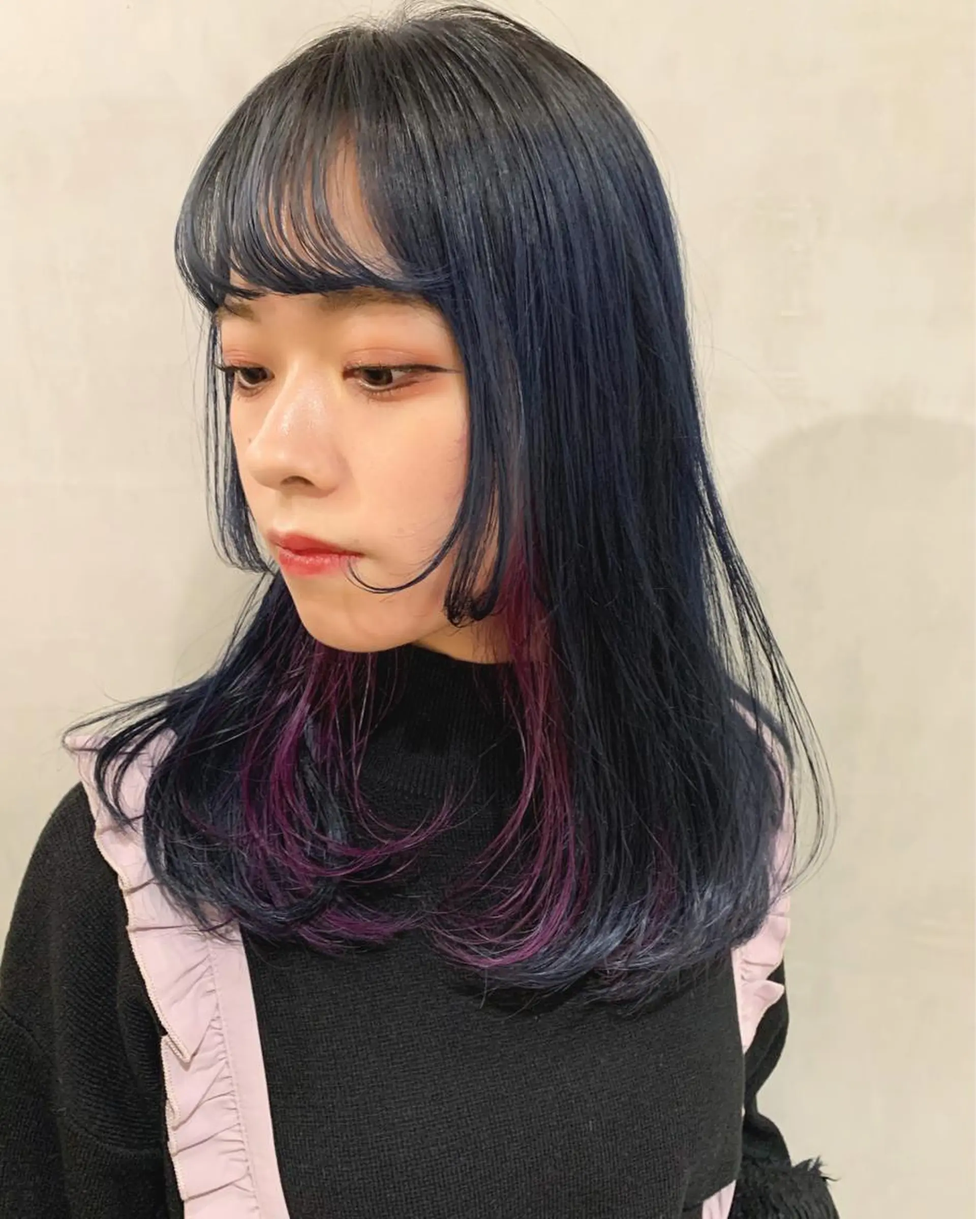 セミロング カラー ヘアカラー トリートメント 優 作のヘアスタイル