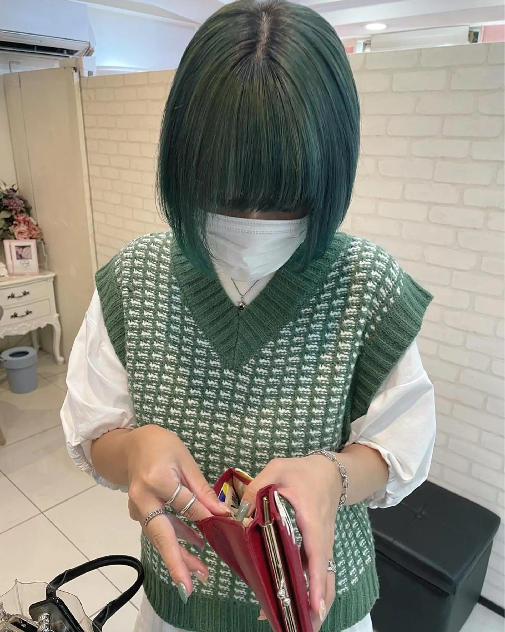 ショート カット ヘアカラー トリートメント Ria OSAKA 梅田所属・マリカ🦋韓国 ハイトーン/エクステのヘアスタイル