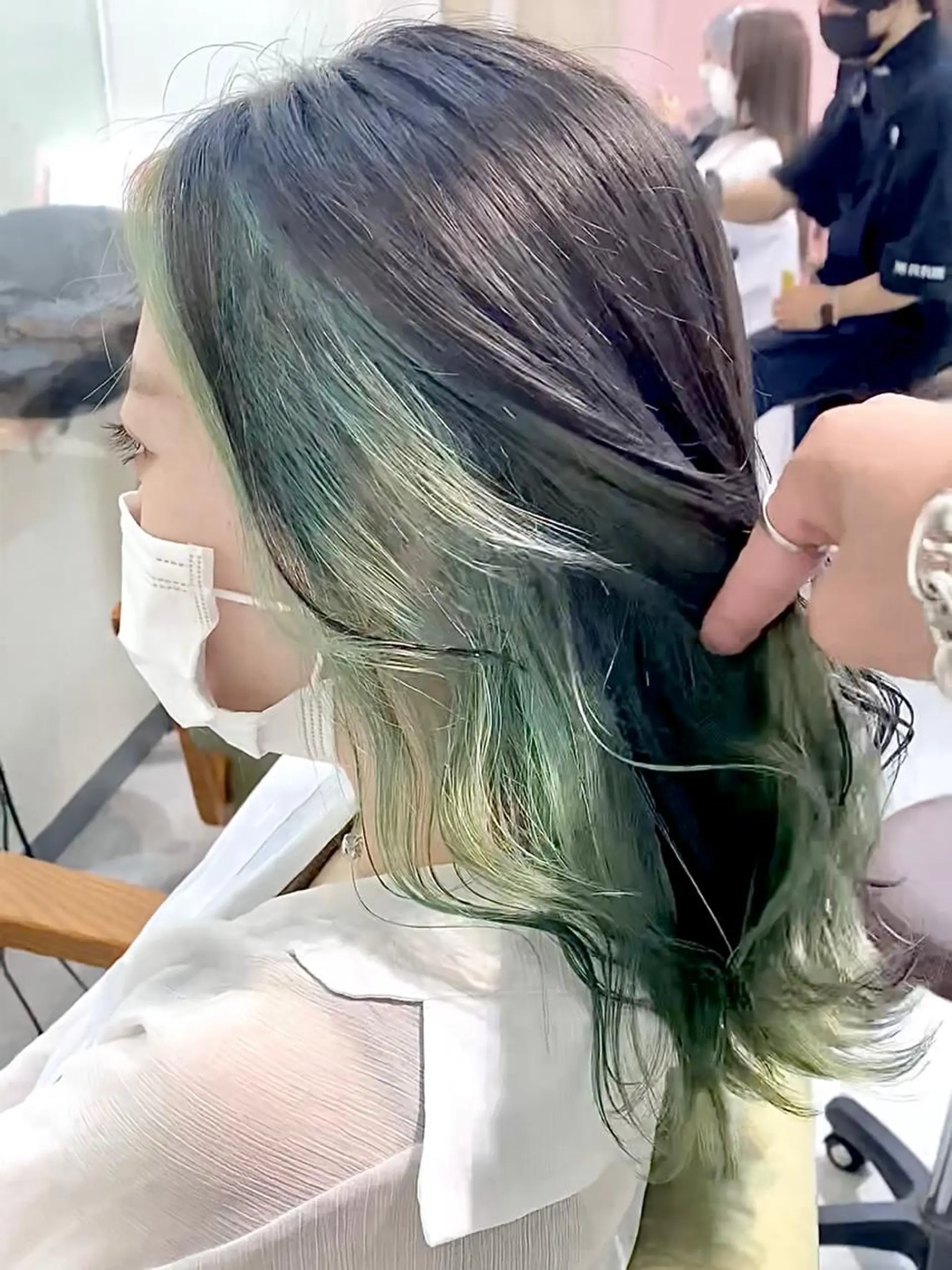 セミロング カラー ヘアカラー トリートメント ヘアセット 💘カラー特化美容師 尾崎拓己のヘアスタイル