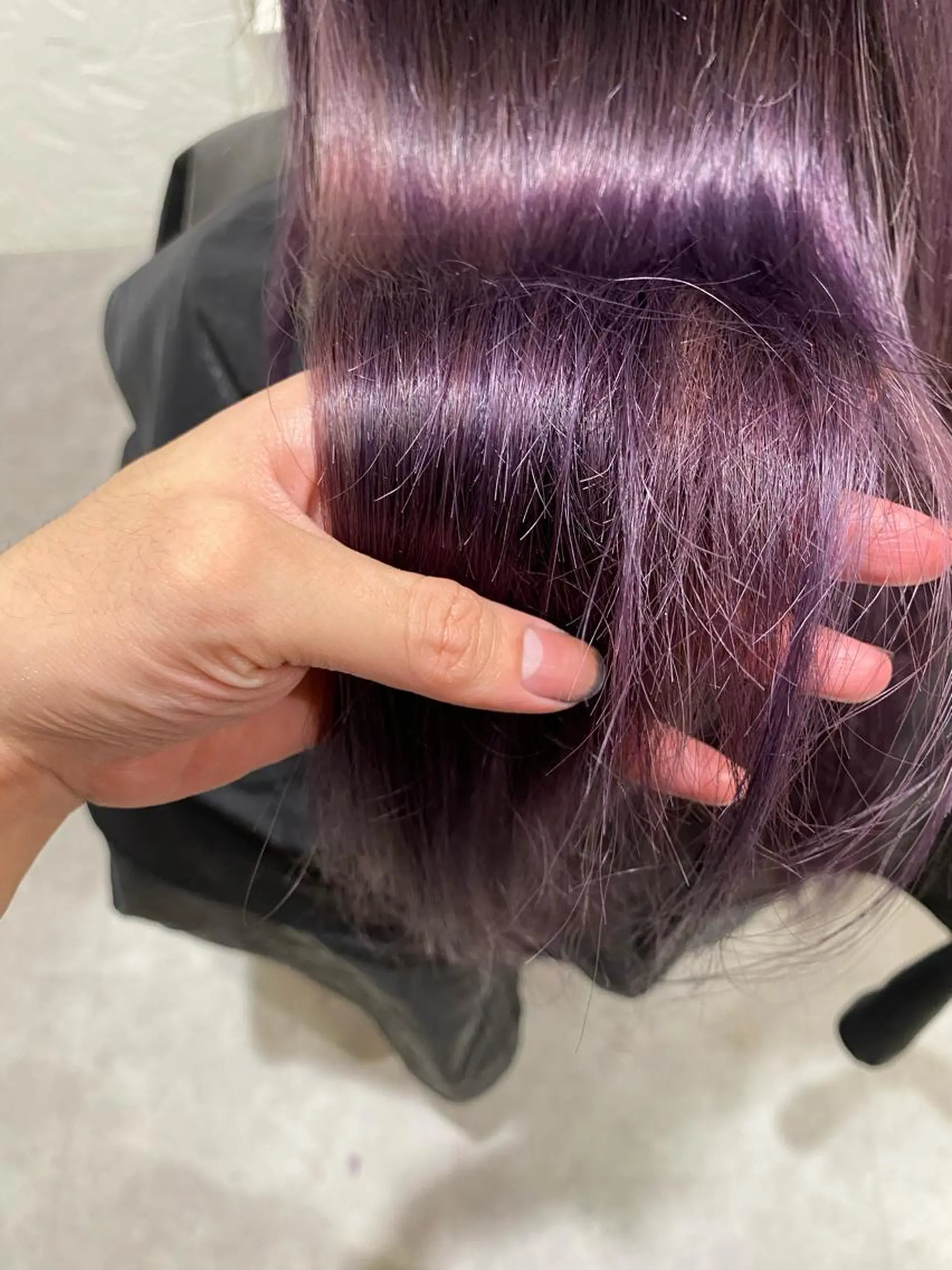 ロング カラー 齋藤 優のヘアスタイル