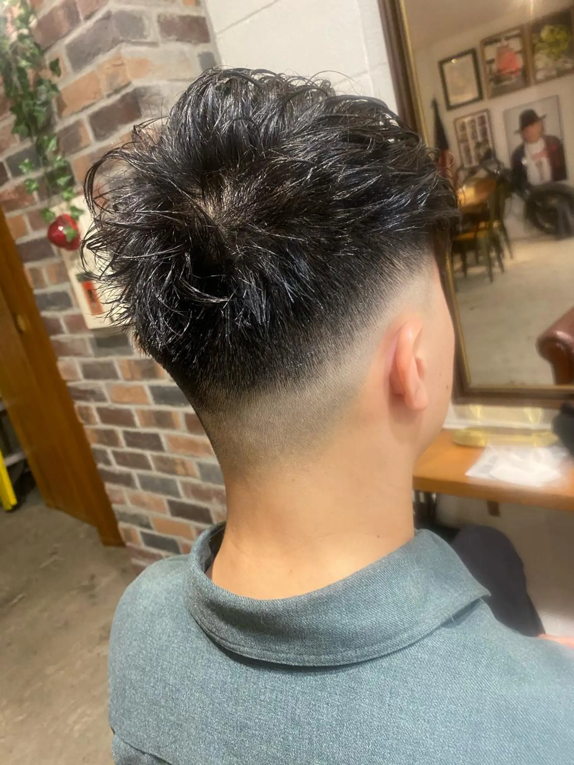 ショート パーマ メンズ キッズ ネイル マツエク・マツパ フェードカット メンズパーマ スキンフェード カット ヘッドスパ Forest. -髪質改善-のヘアスタイル