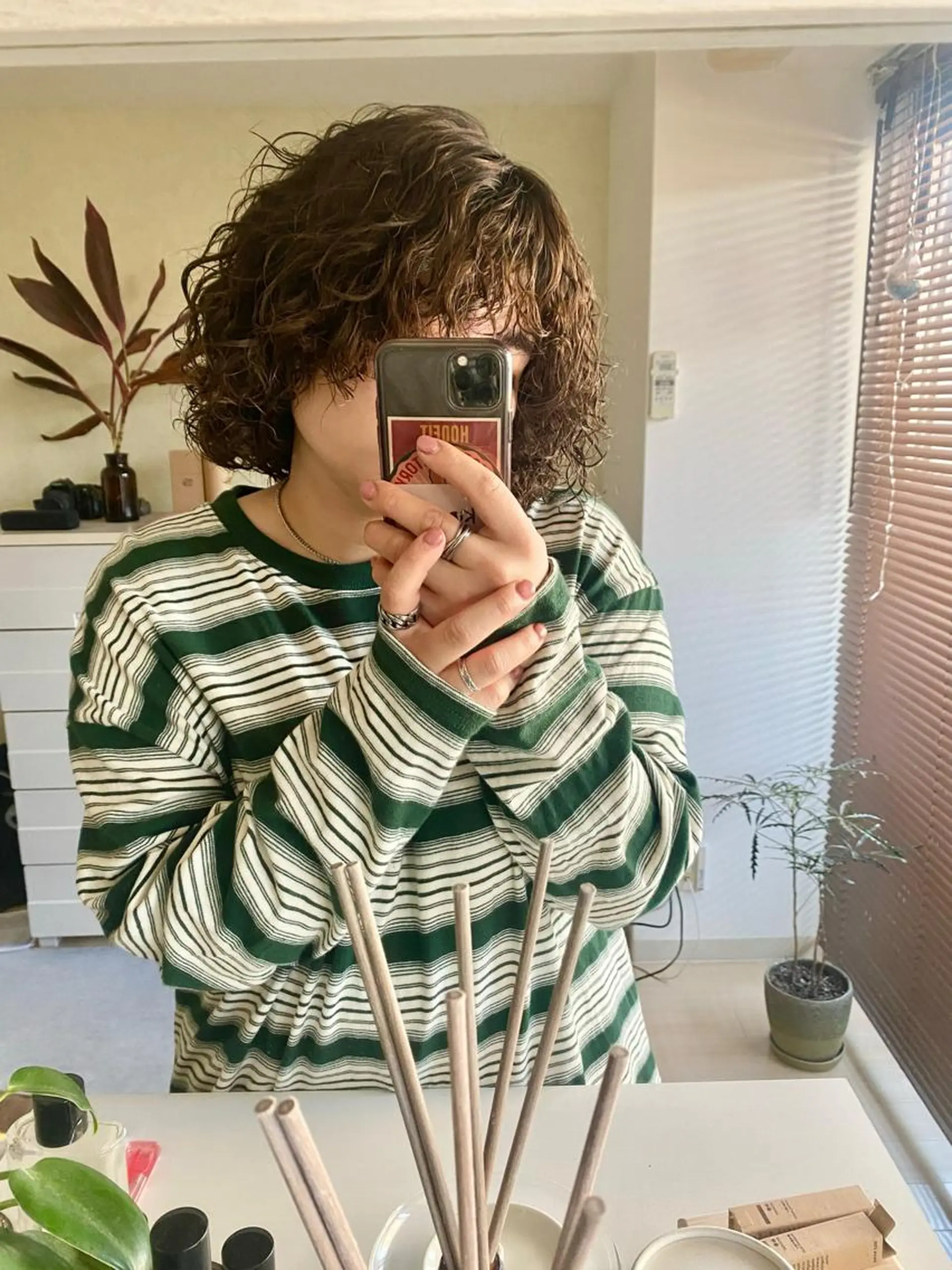 ショート カラー パーマ ヘアアレンジ BELLA阿部野 TOMOMIのヘアスタイル