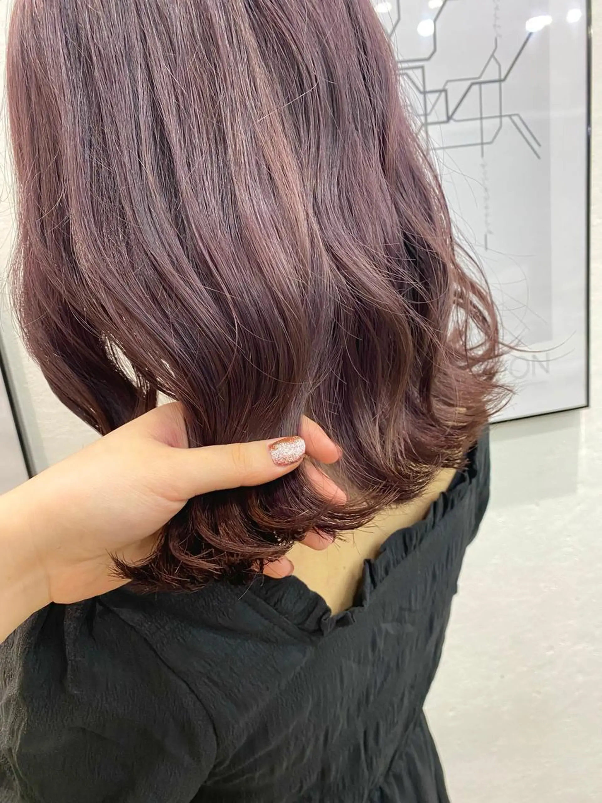 ミディアム カラー ヘアアレンジ ヘアカラー ♡韓国風ヘア 🐈♡MIHOのヘアスタイル