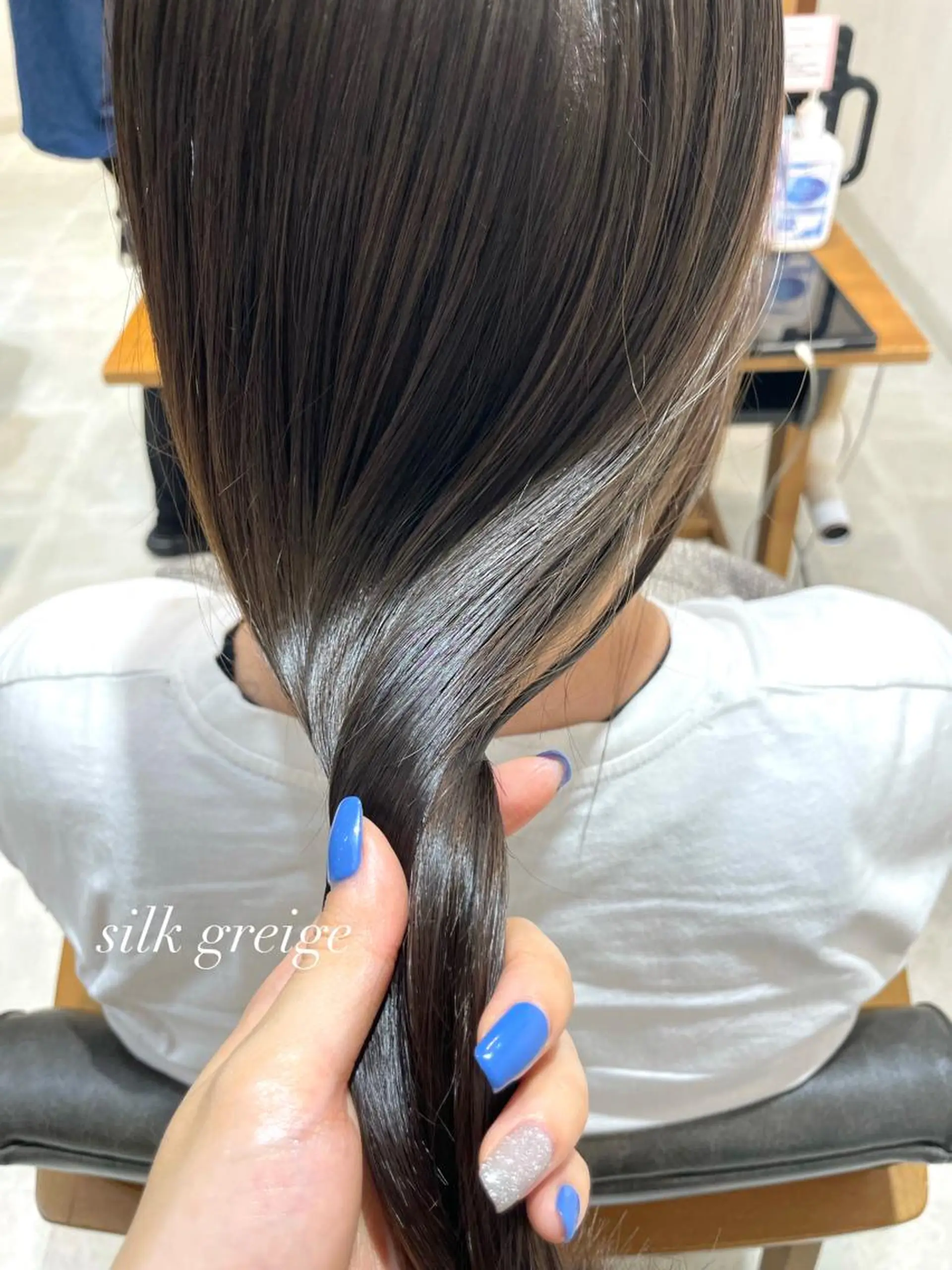セミロング カラー トリートメント ヘアカラー VIEW BLUE所属・レイヤー/顔まわり /亀戸錦糸町/なつきのヘアスタイル