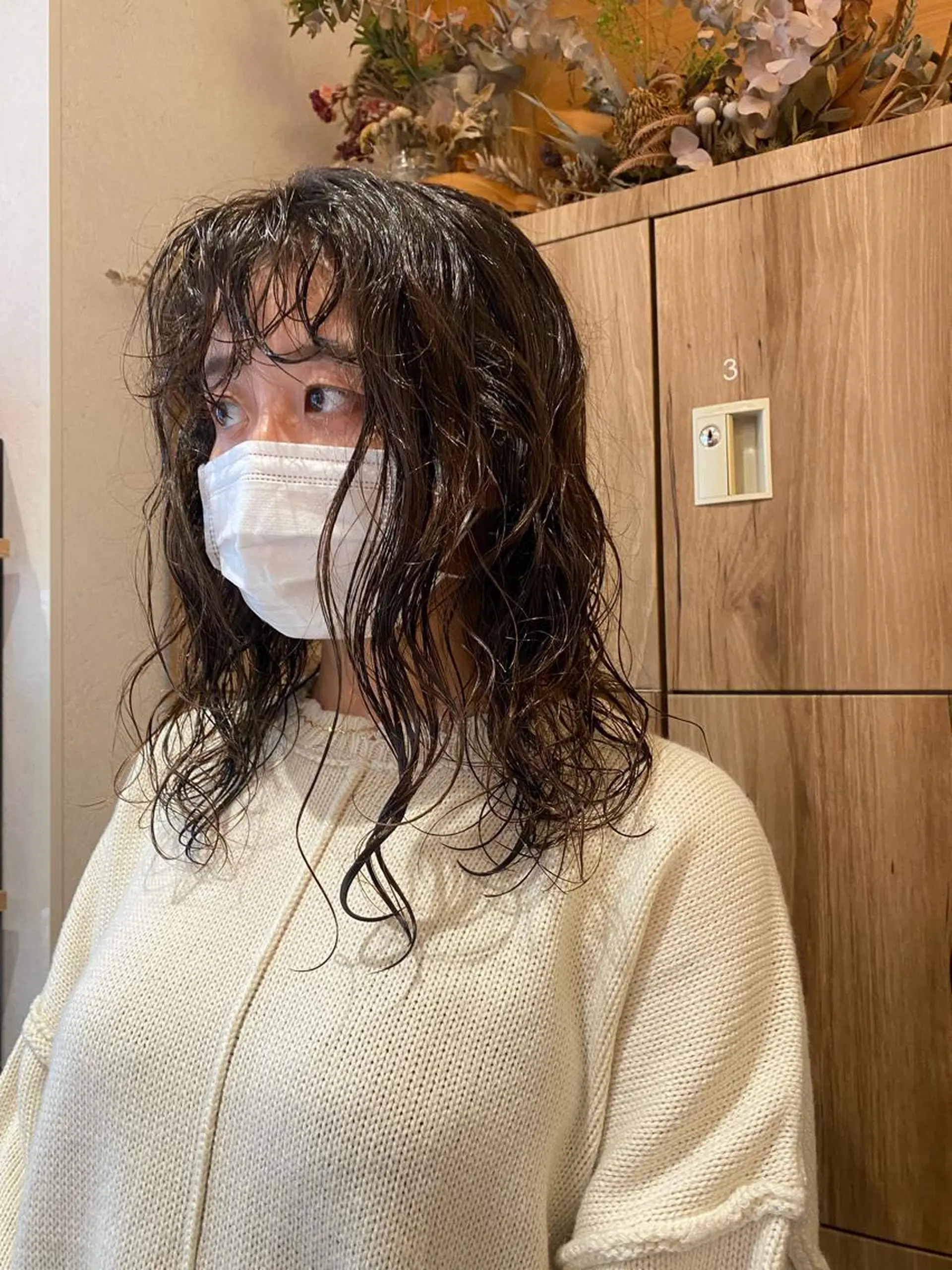 ミディアム パーマ ミディアムパーマ カット パーマ パーマ指名No1 /namiのヘアスタイル