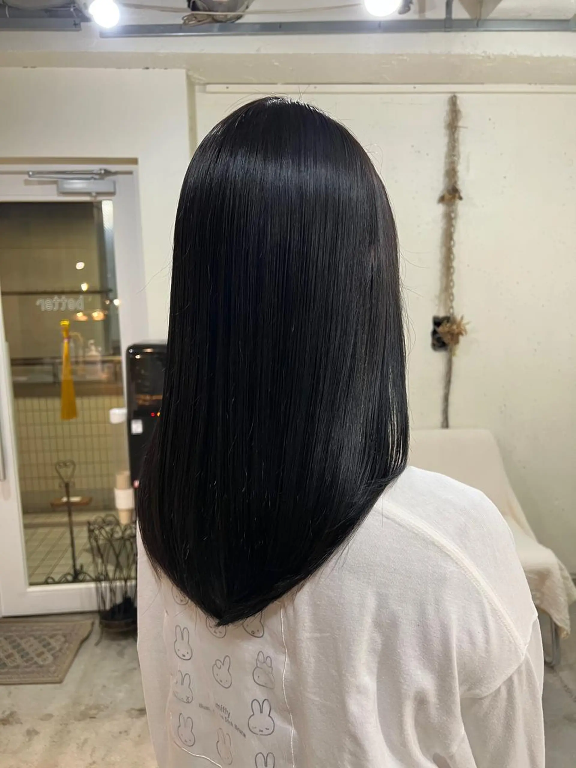セミロング カット KAZUKI新宿 カット　パーマのヘアスタイル