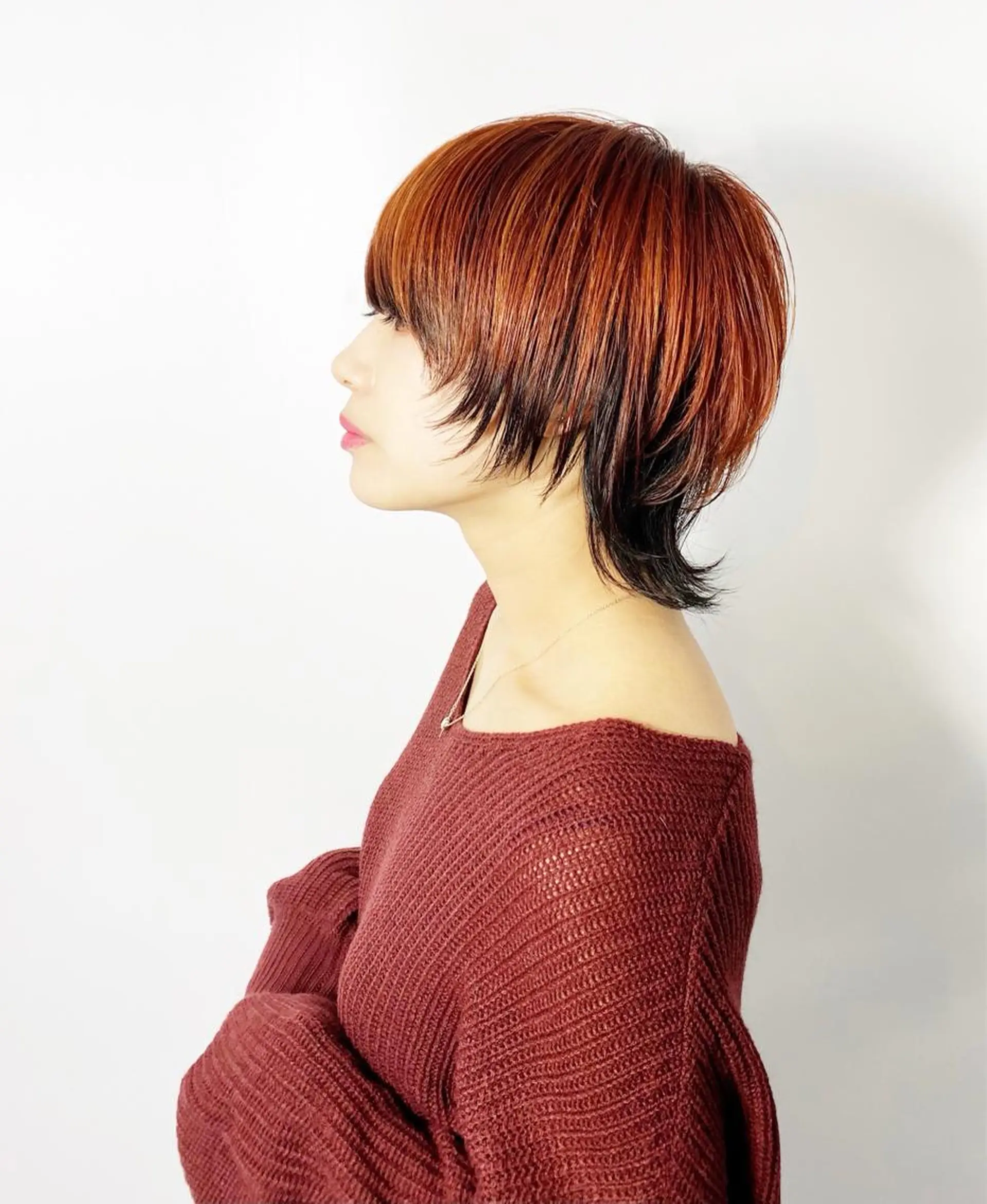 ショート カラー ミストバング デザインカラー  フェイスフレーミング インナーカラー ウルフカット カット ヘアカラー トリートメント 大橋 拓巳のヘアスタイル