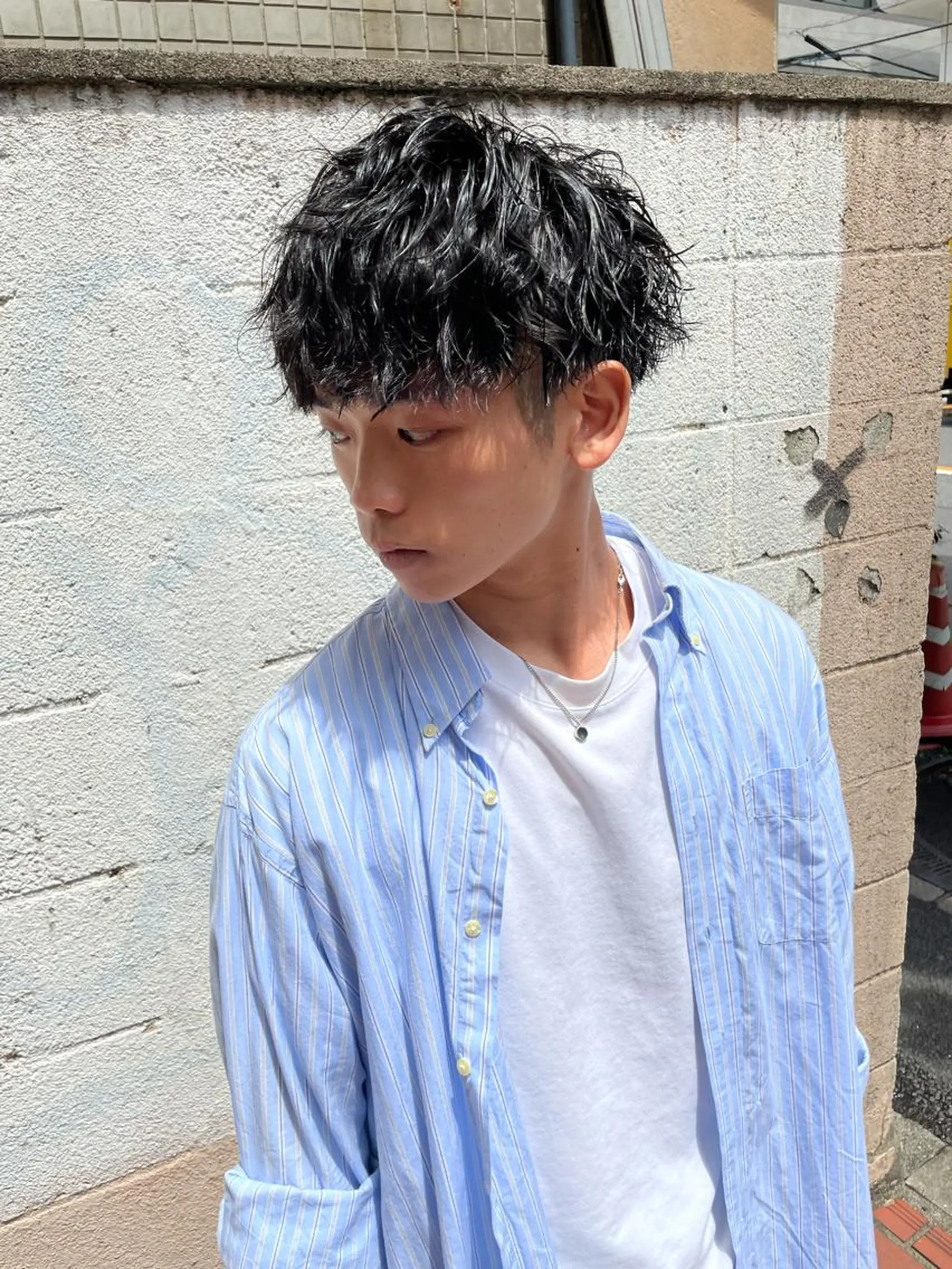 ミディアム 渋谷 ミモザワークス タニグチヨシユキのヘアスタイル