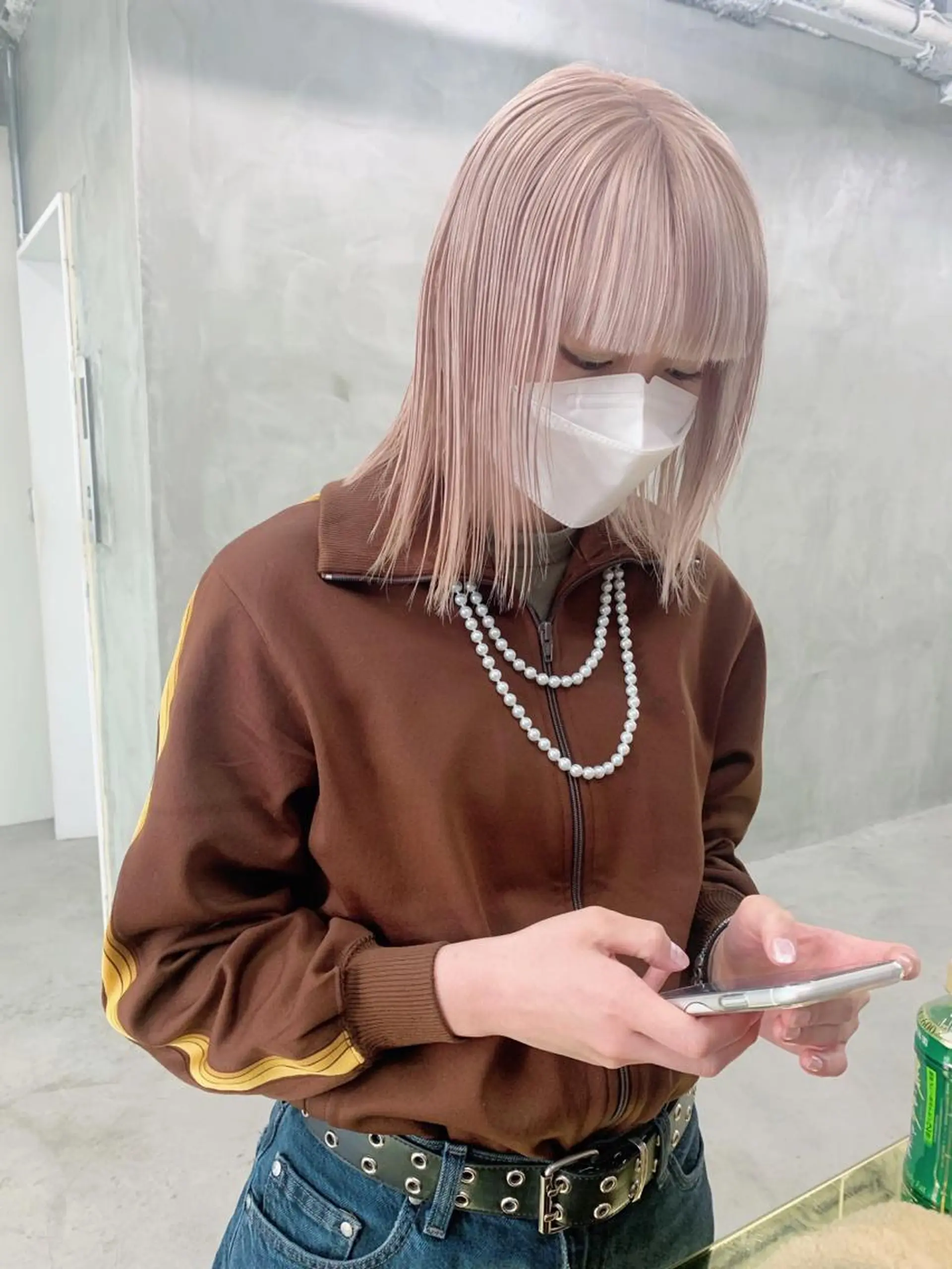 ミディアム カラー ブームボックス所属・🐝ハイトーンカラー hachi🐝のヘアスタイル