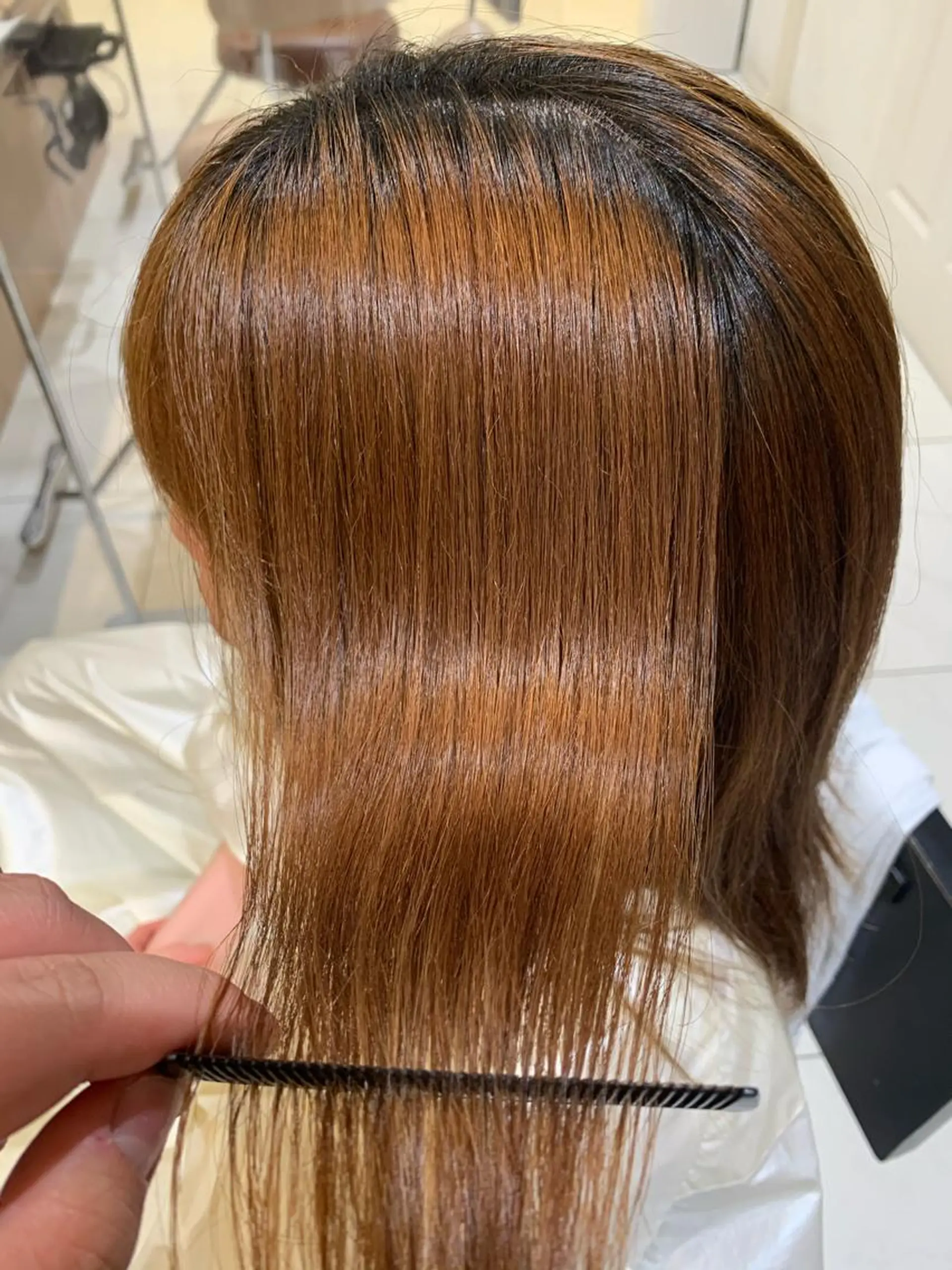 ミディアム パーマ CUT  STUDIO 141所属・渡部 恭子のヘアスタイル