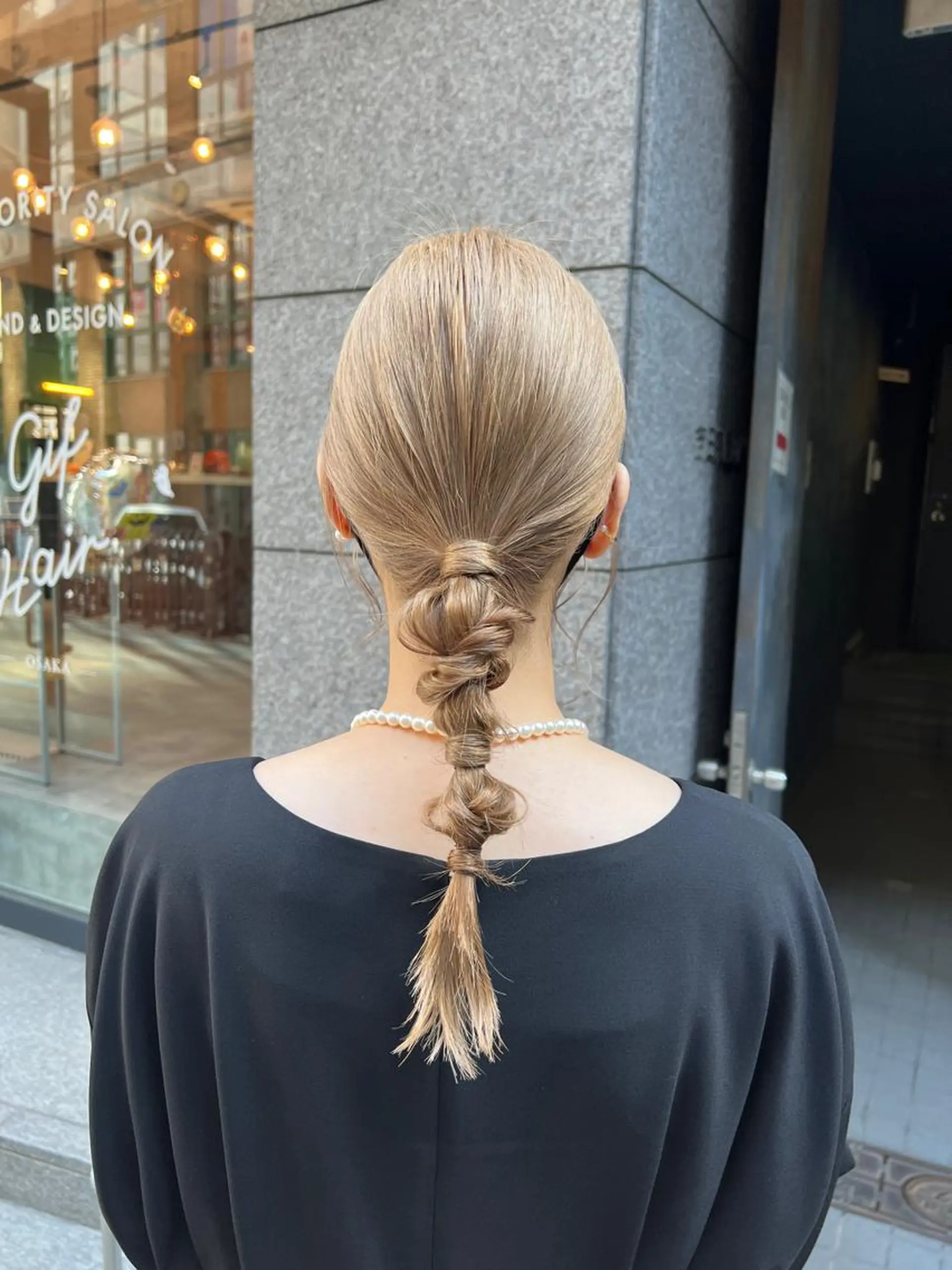 ロング ヘアアレンジ ヘアセット ノイシキ サキのヘアスタイル