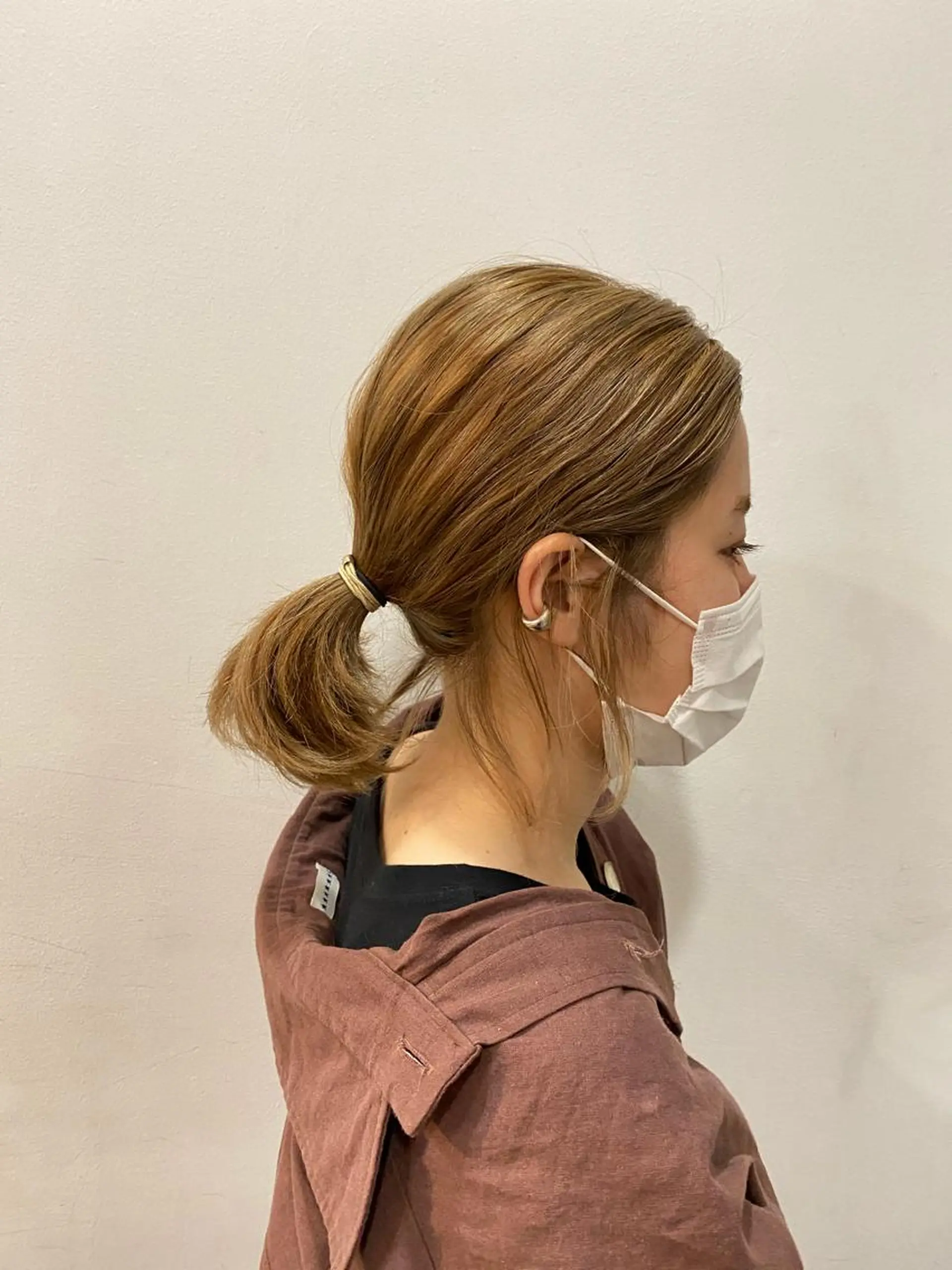 ミディアム カラー ベージュカラー 栗田 大輝のヘアスタイル