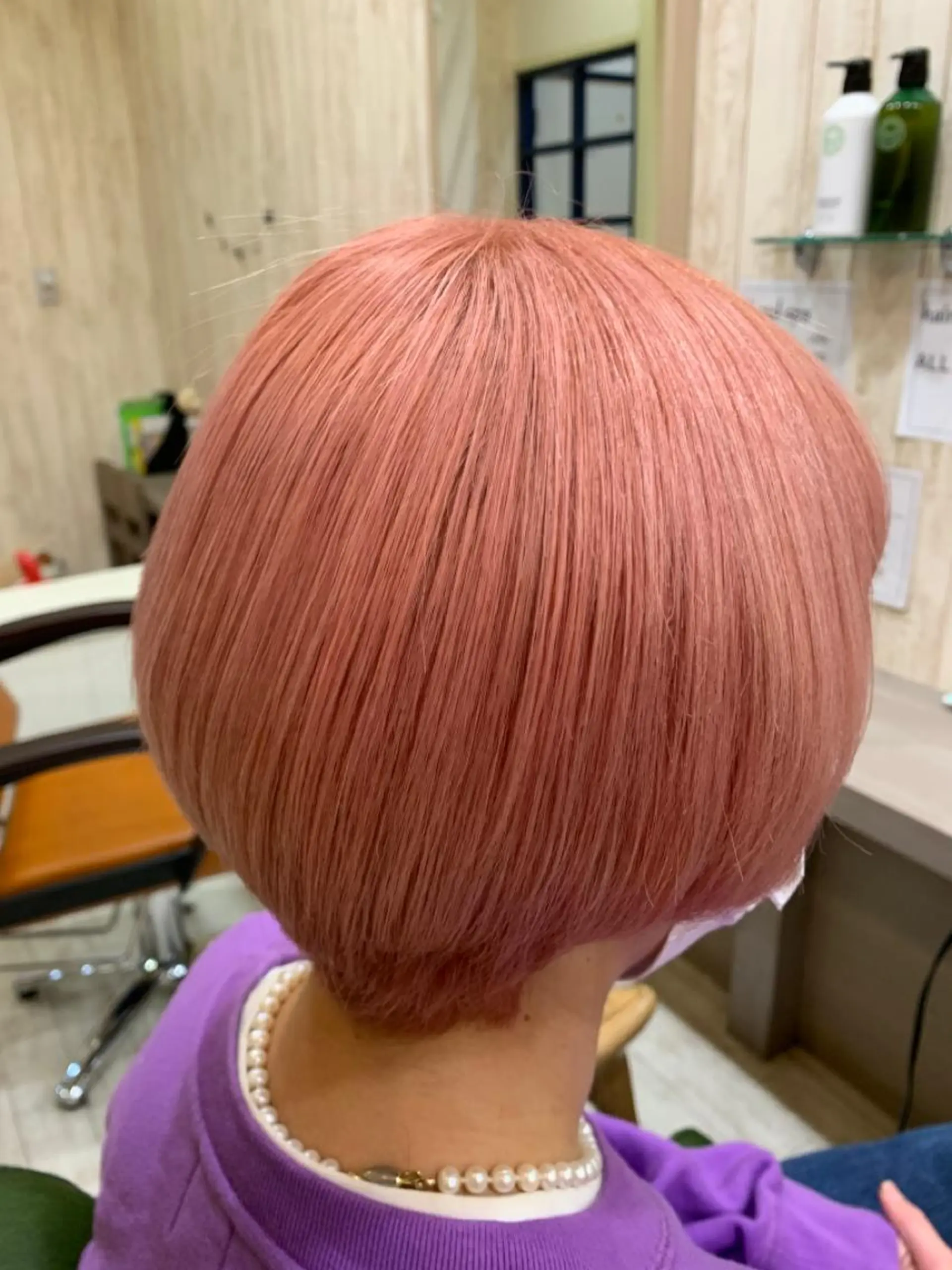 ショート カラー ブリーチ ピンクカラー モテ髪🌈細矢 森平のヘアスタイル
