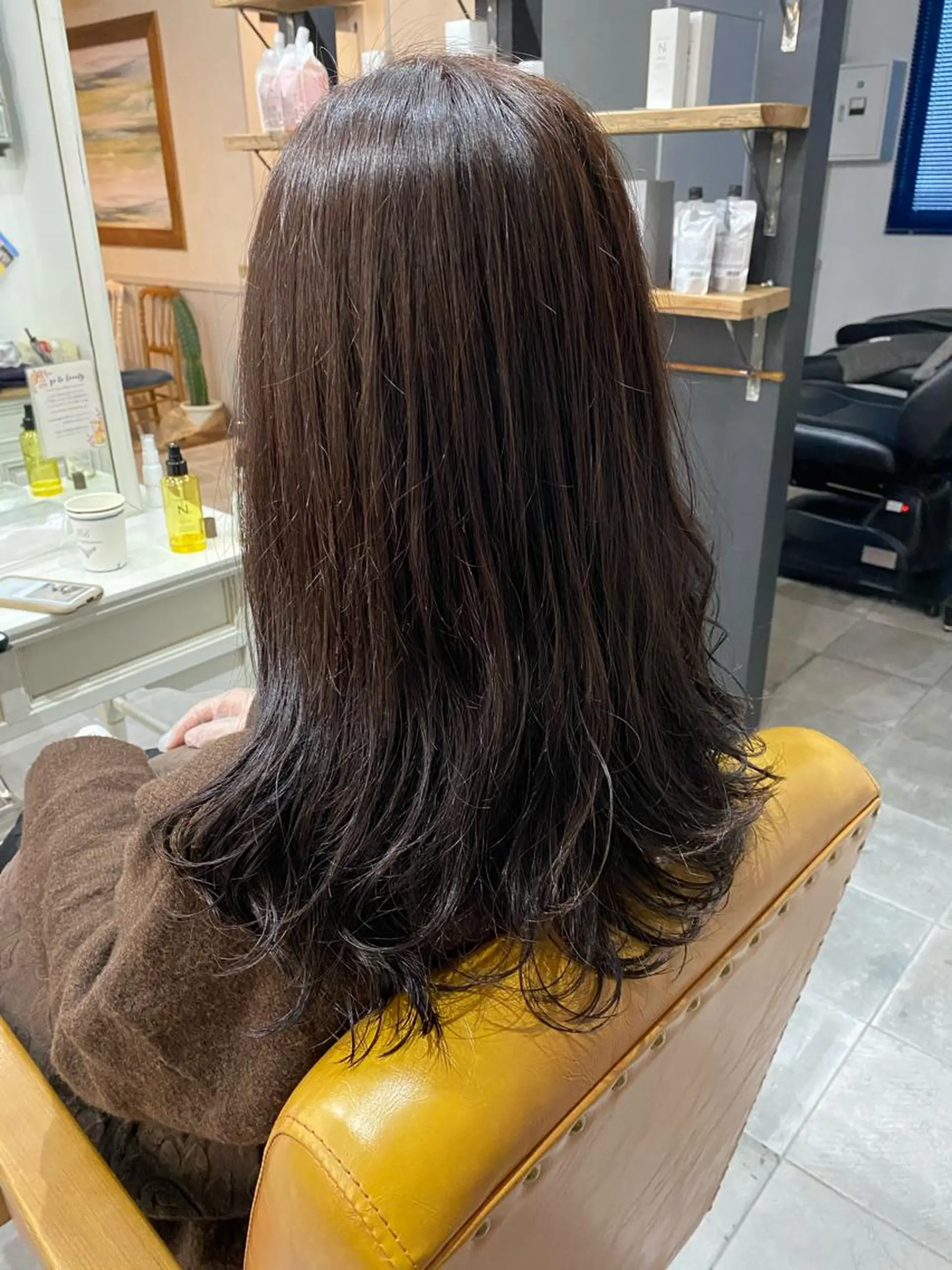 ロング カット パーマ SHIAN立川 及川望のヘアスタイル