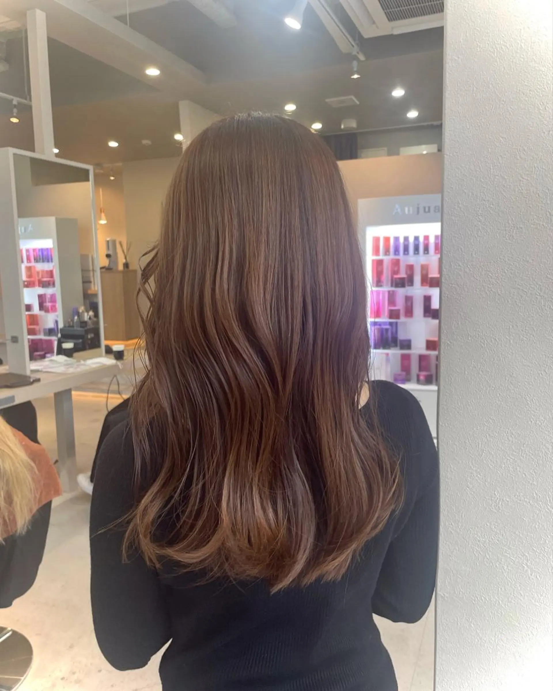 ミディアム カラー アッシュ アッシュブラウン ブラウンカラー LUDIQUE【ルディック】所属・AKI ✄のヘアスタイル