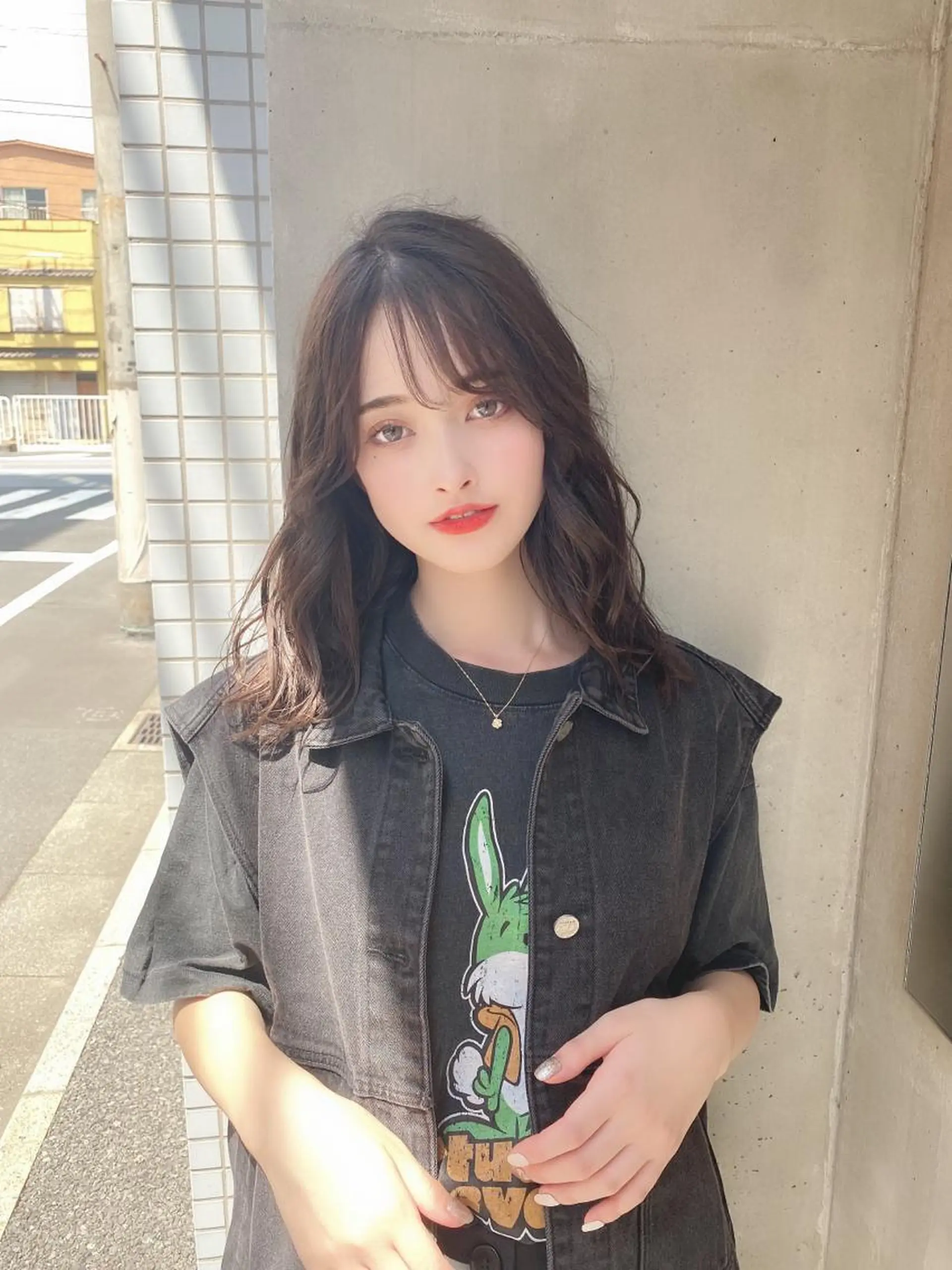 ミディアム ボブ韓国風レイヤー 髪質改善/畠中ケントのヘアスタイル