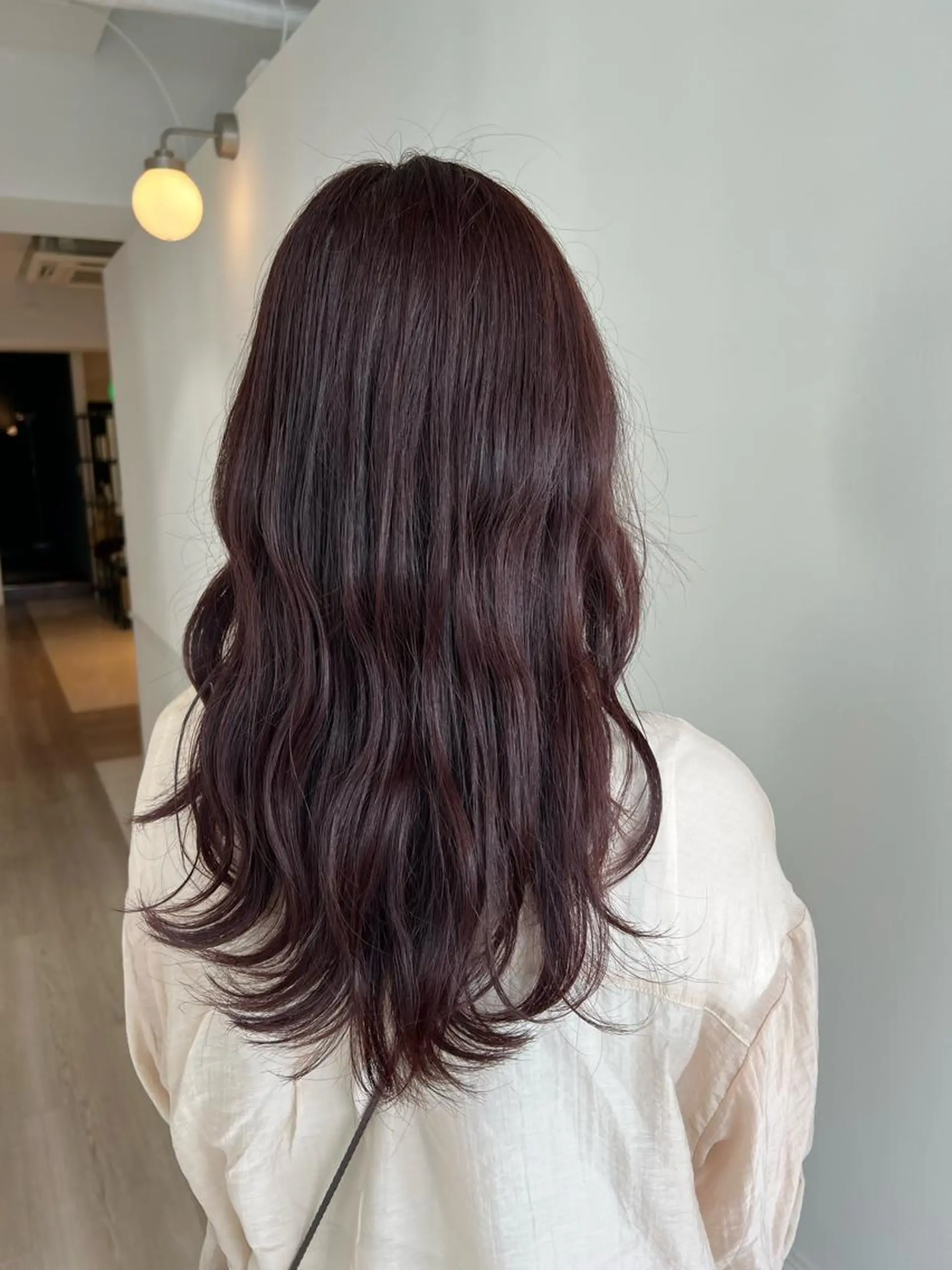 カラー ラベンダーカラー ピンクカラー ピンクラベンダー ヘアカラー 瀬戸 杏珠のヘアスタイル