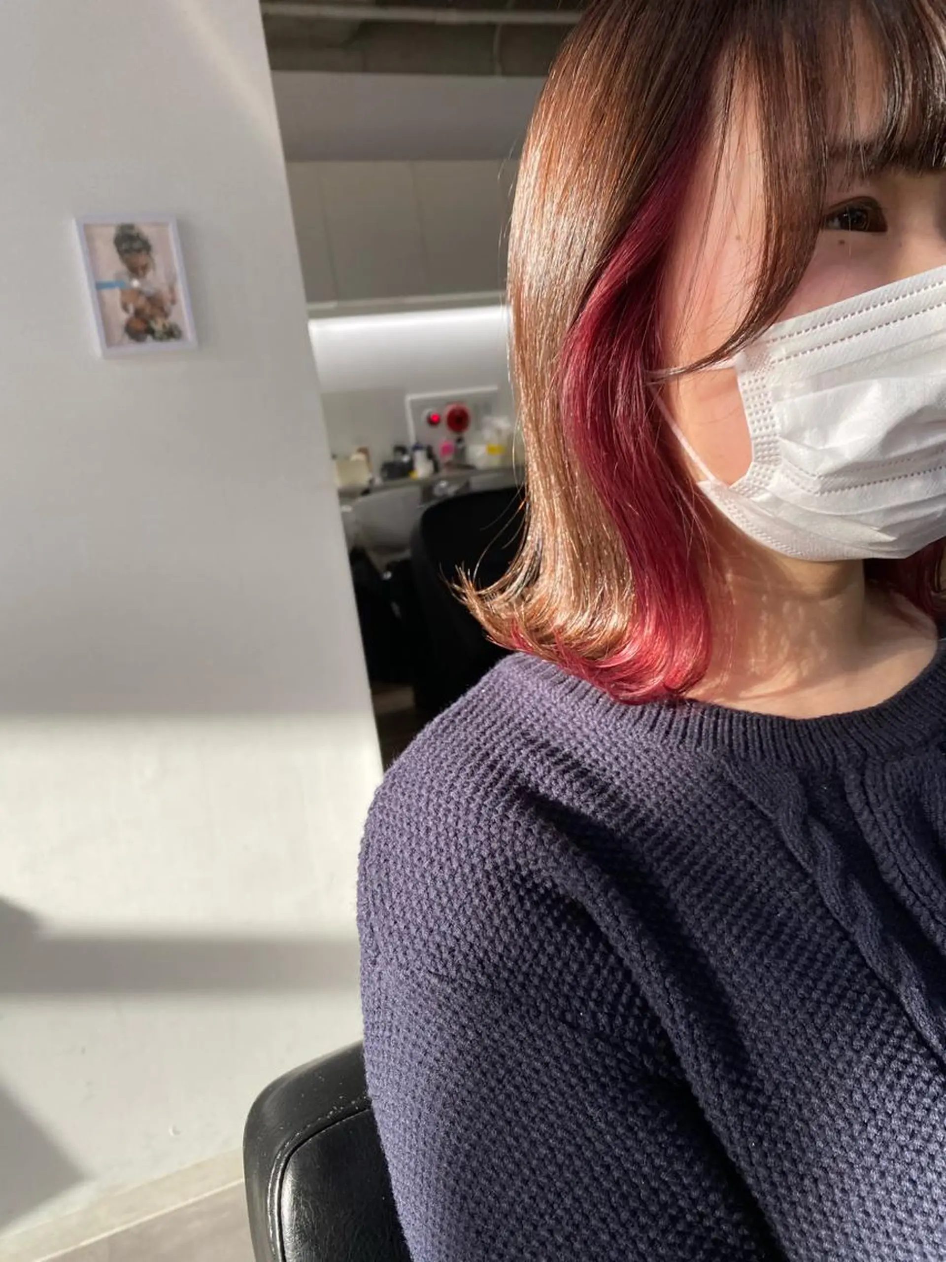 ミディアム カット ヘアカラー トリートメント SABO 草薙店【サボ】所属・⭐️ボブ&ショート 特化⭐️大輝⭐️のヘアスタイル