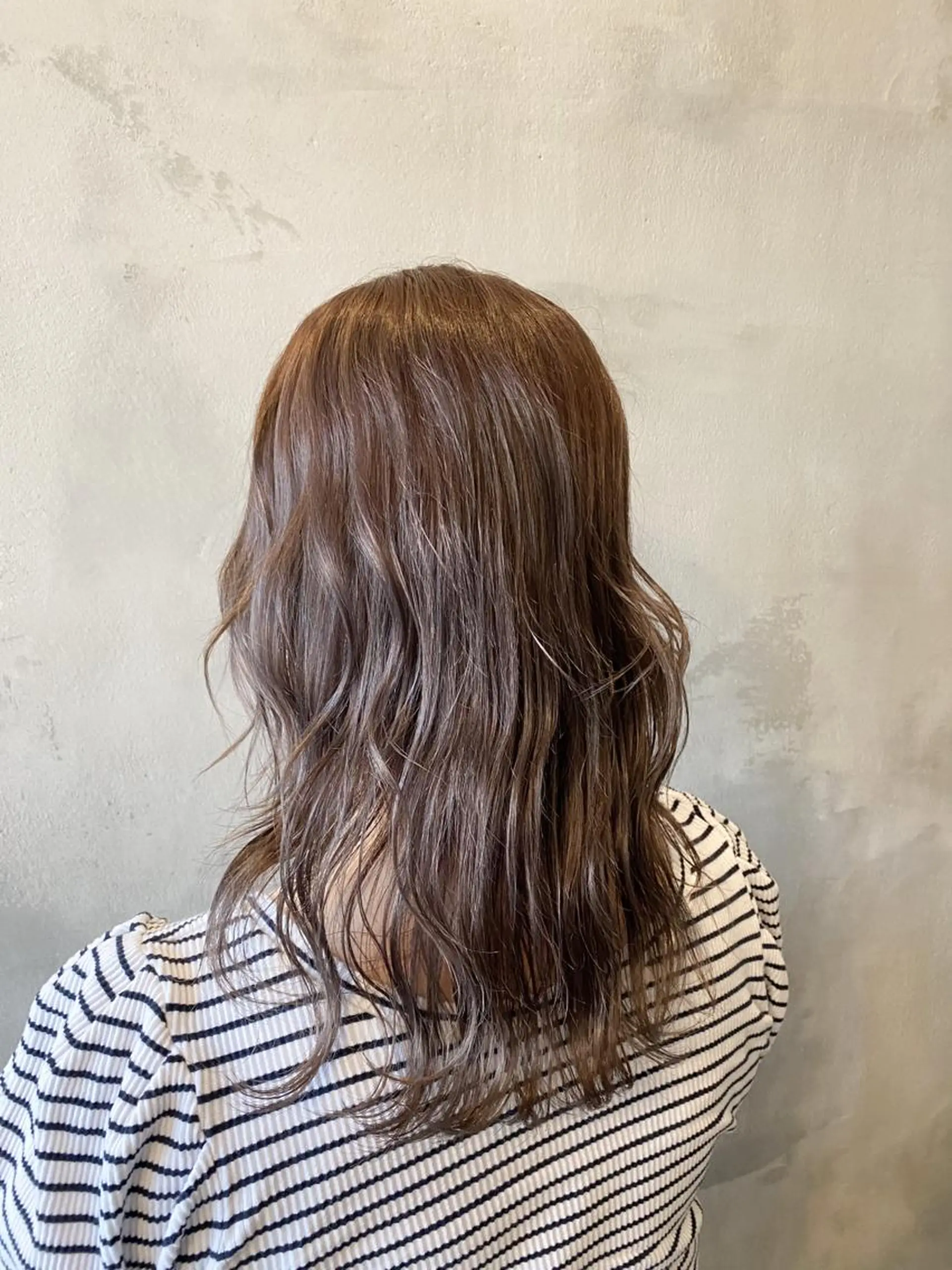 ロング カラー ブリーチ ダブルカラー グレージュ ブリーチなしカラー Salonde  COCO所属・メンズパーマ/ RIOのヘアスタイル