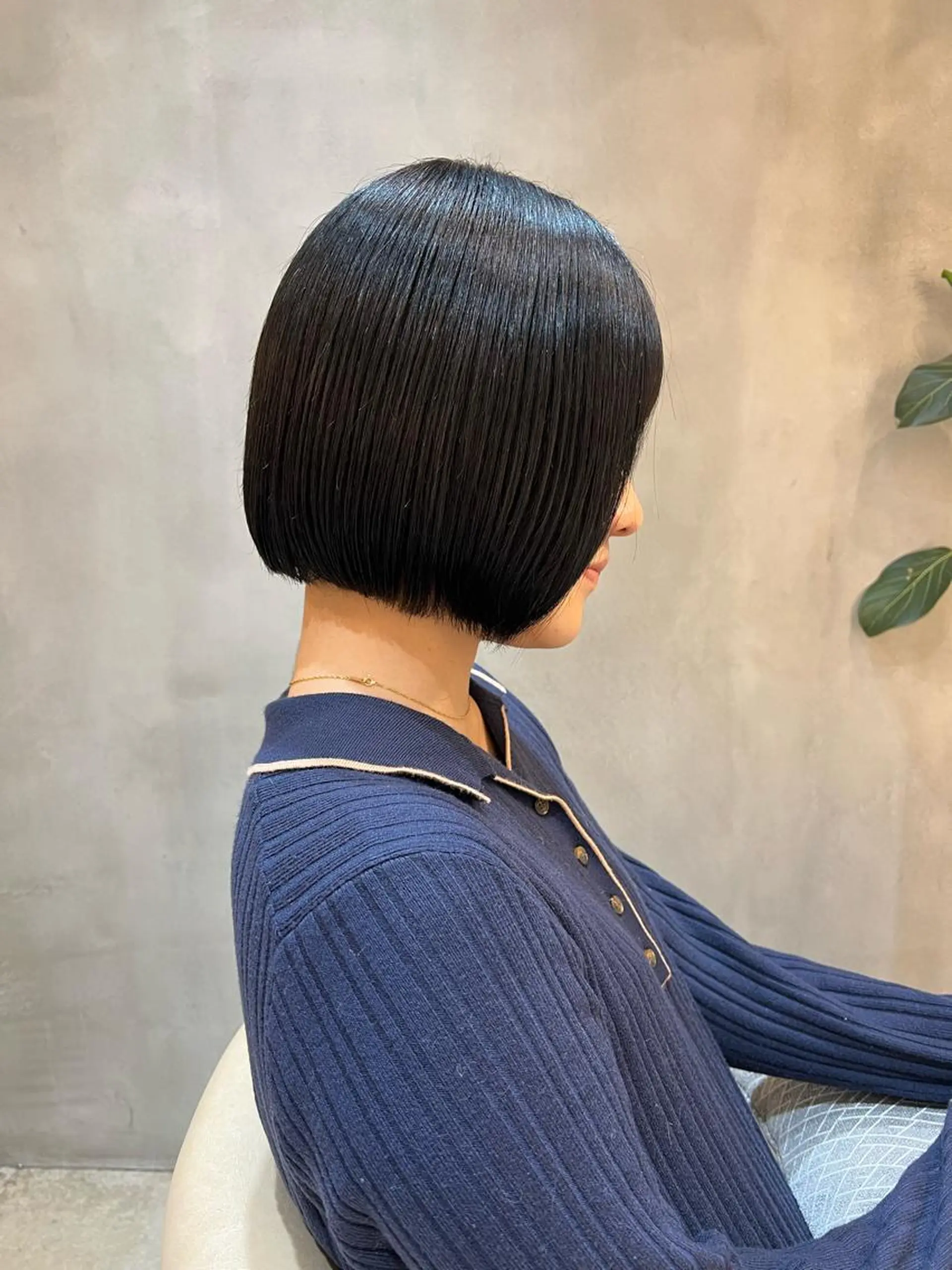 ミディアム ボブ/巻ける縮毛矯正 /韓国レイヤーはなのヘアスタイル