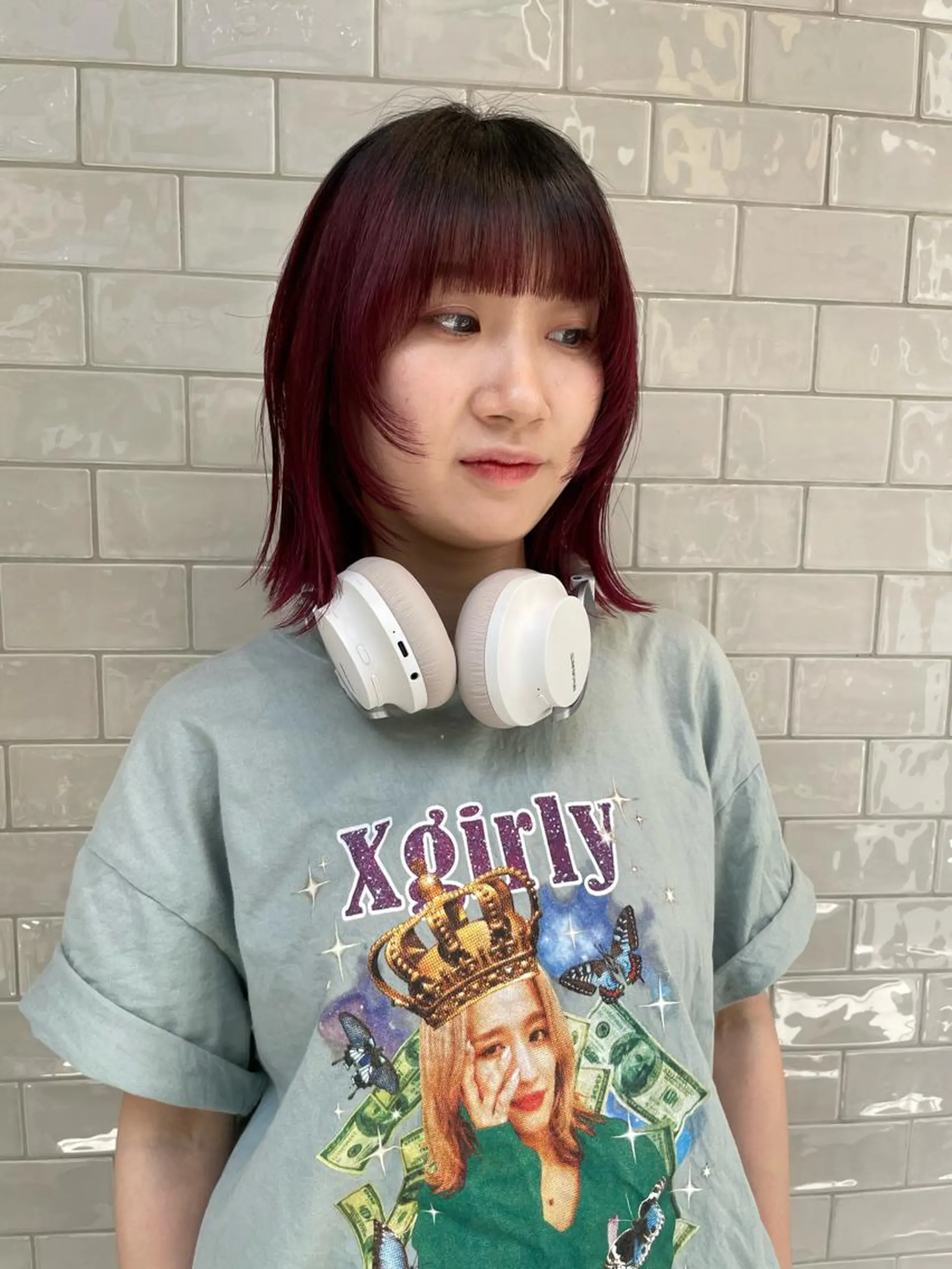 ミディアム カラー カット ヘアカラー トリートメント SALOWIN所属・ブリーチ✍️ ボブ✨レイヤーのヘアスタイル