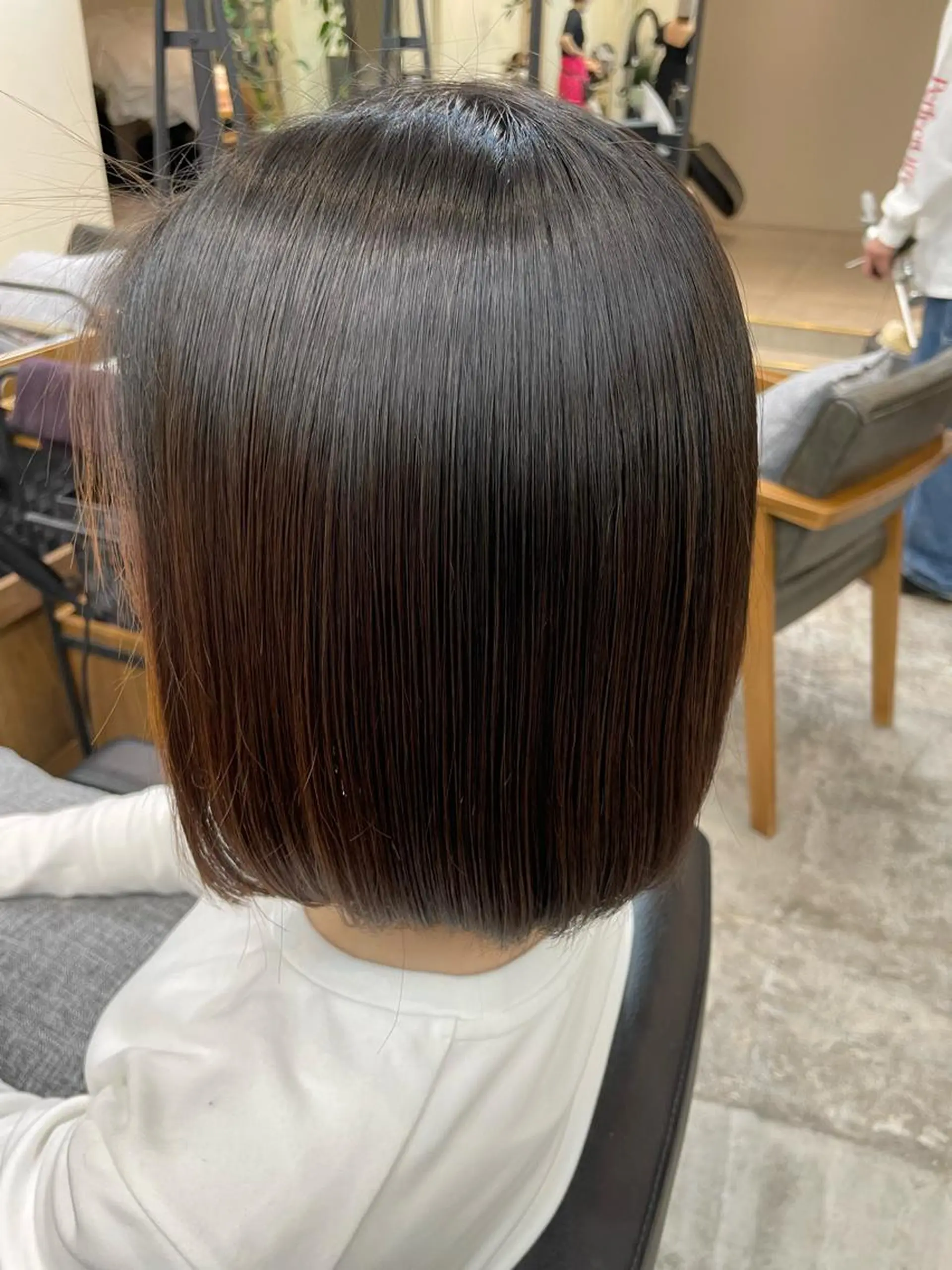 ショート 縮毛矯正 似合わせカット‪// 鶴我万唯華のヘアスタイル