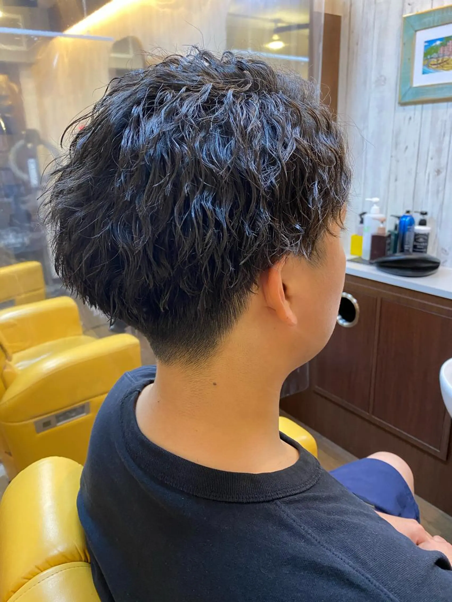 パーマ メンズ ヘアーデザイン ククイ所属・【緩パン】イトウ シンゴのヘアスタイル