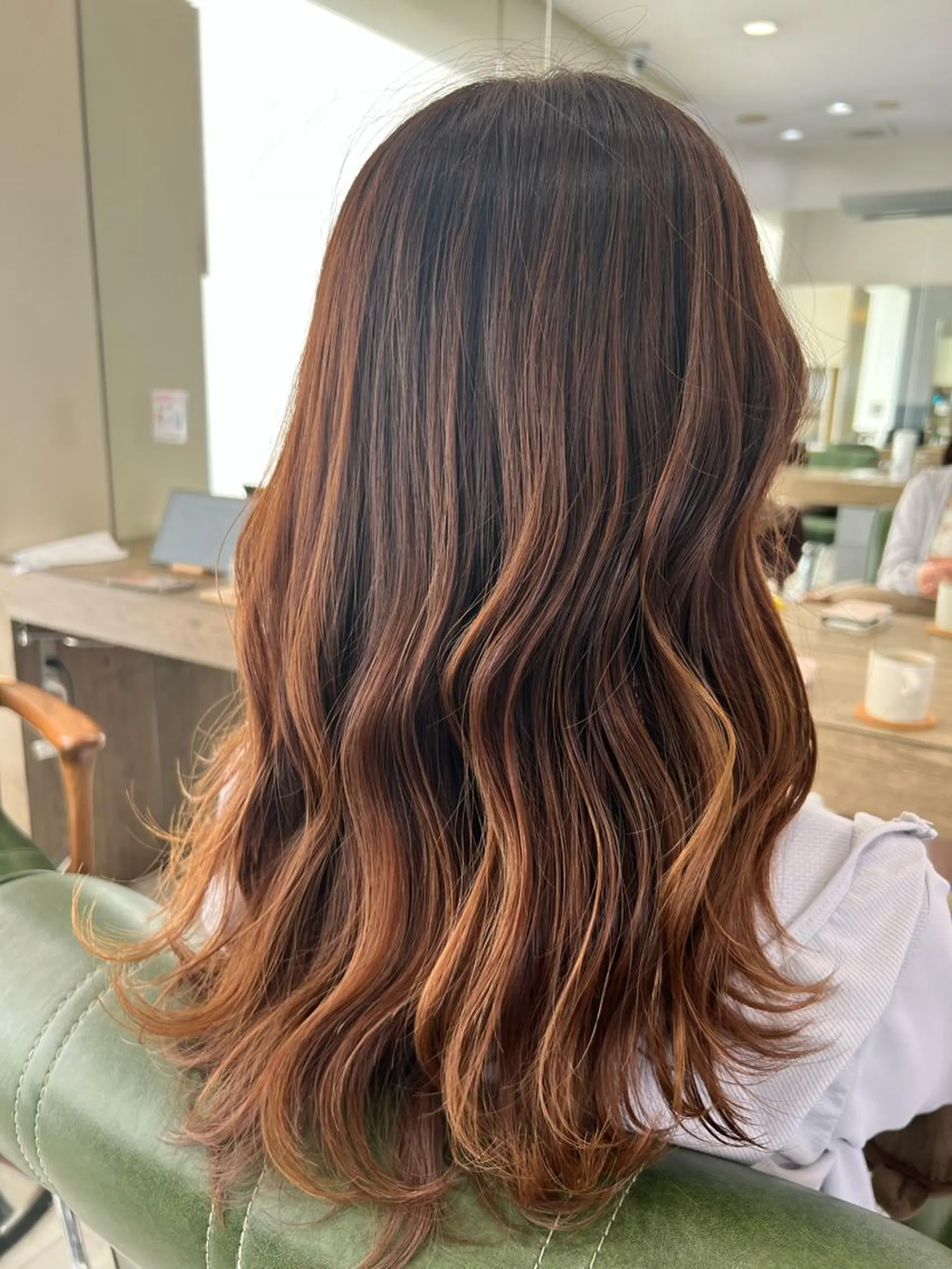 ロング カラー ヘアアレンジ 縮毛矯正 Hair & Beauty the B 岡崎店所属・山口 安美のヘアスタイル