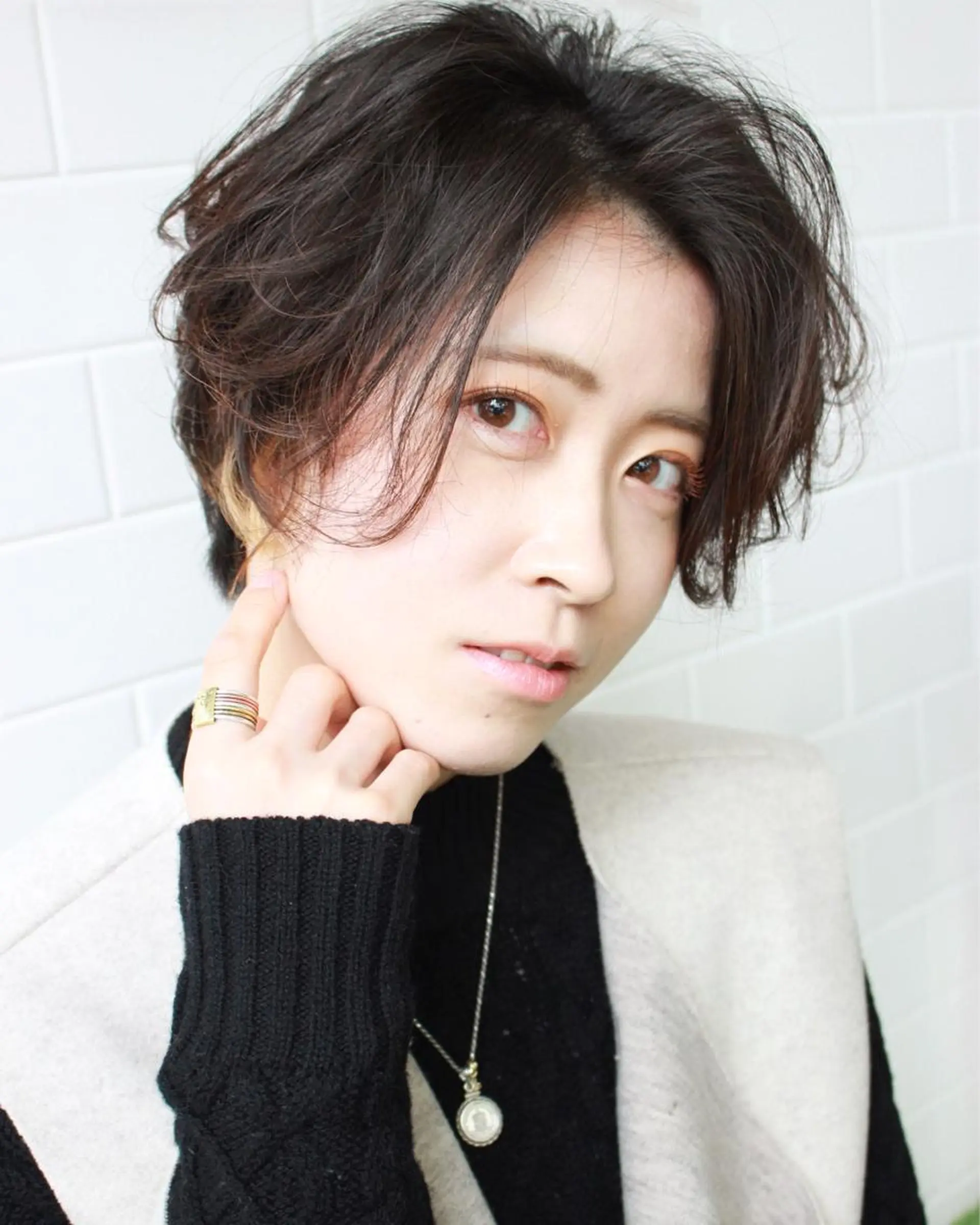 ショート カラー ハンサムショート ショートヘア カット 韓国風レイヤーカット 🇰🇷❕モカのヘアスタイル