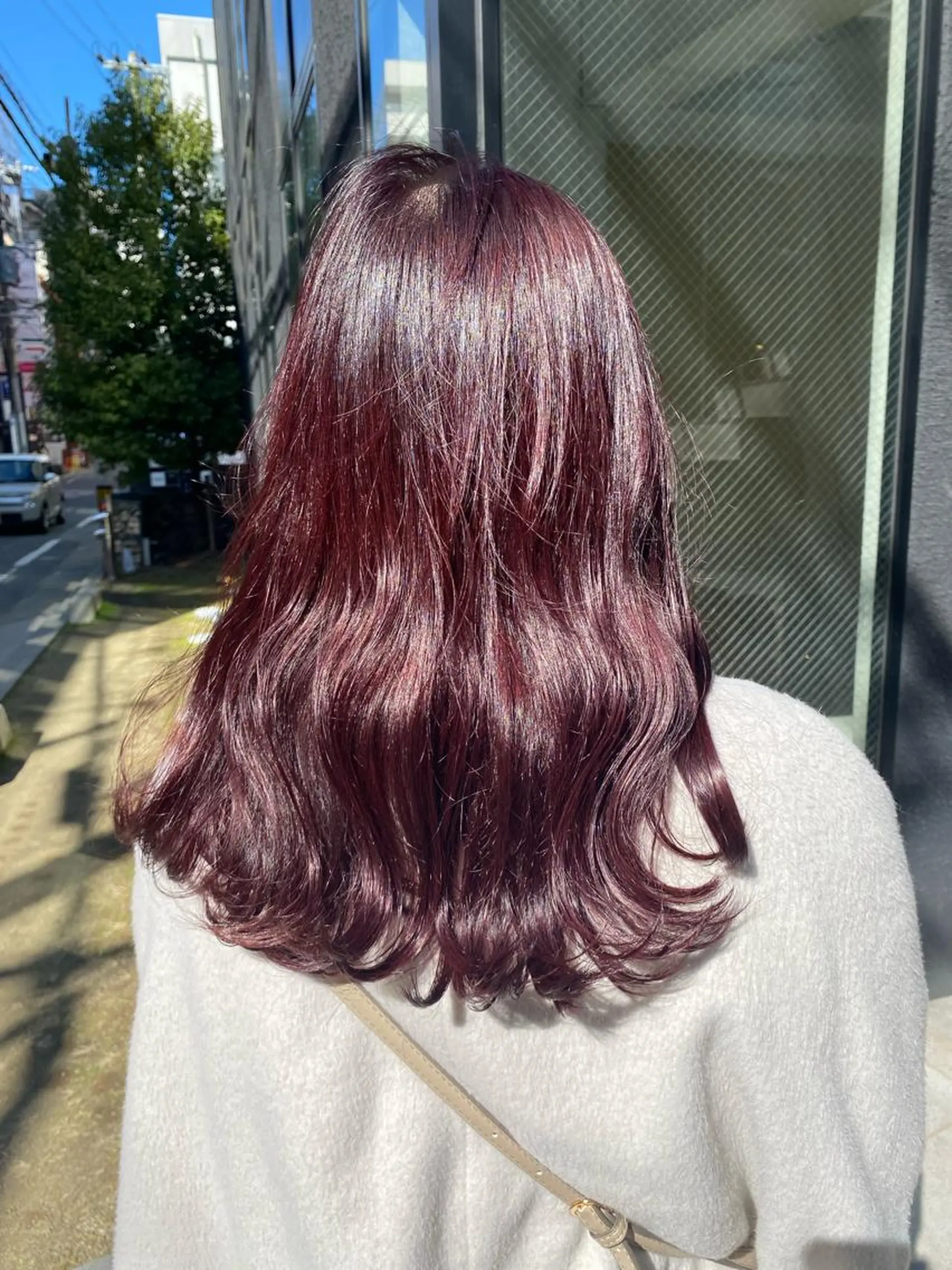 セミロング カラー ラベンダーカラー ピンクカラー ピンクラベンダー ヘアカラー 暖色カラー/天神/ ヘイマサクラのヘアスタイル