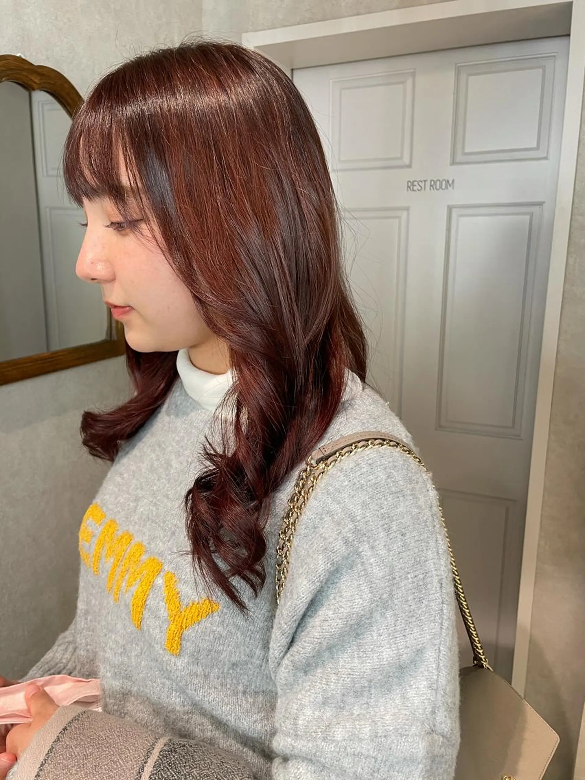 ロング カラー ブラウンカラー ピンクカラー ピンクブラウン ヘアカラー ナチュラル透明感🌱 小山美樹子のヘアスタイル