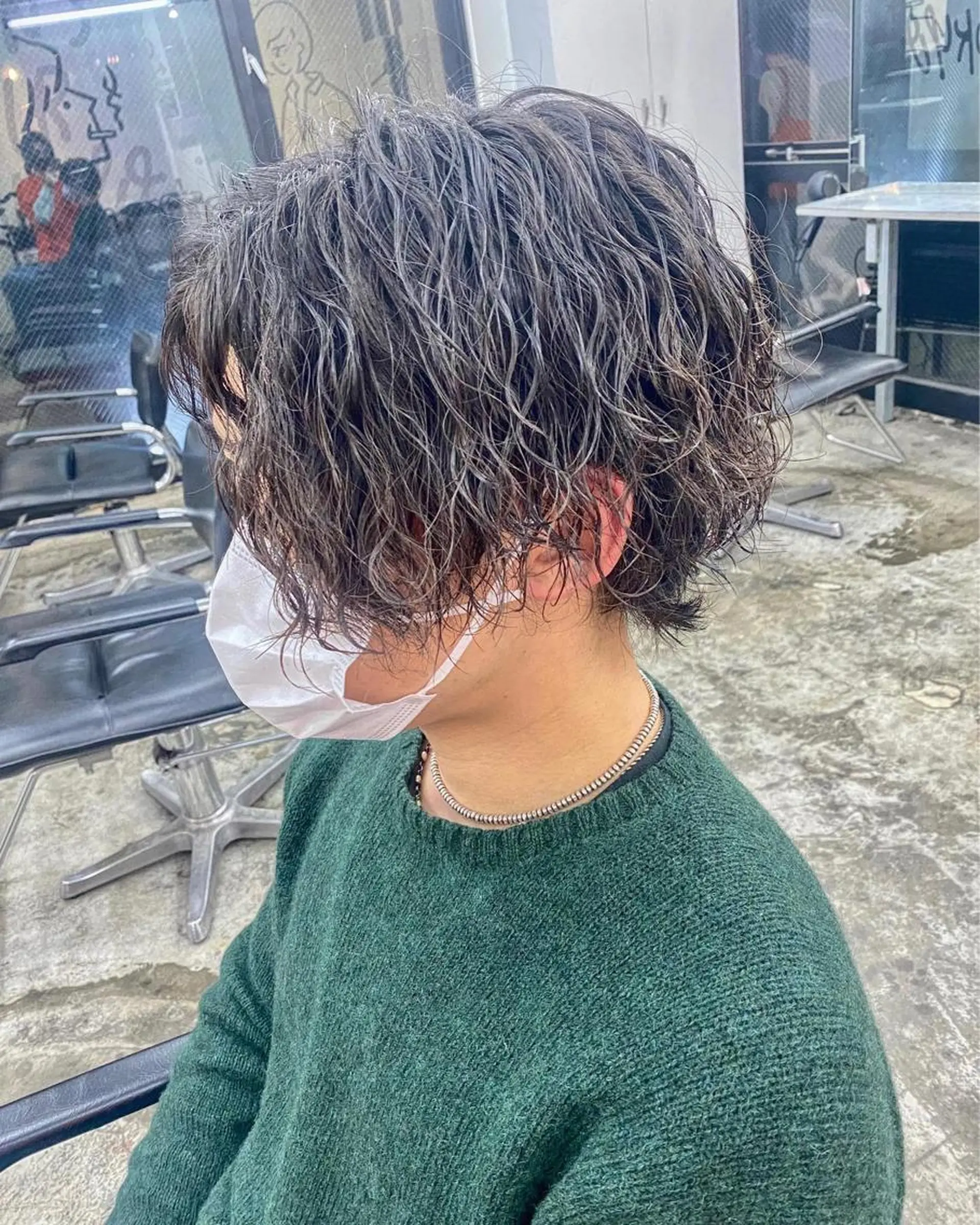 パーマ メンズ カット パーマ メンズパーマ特化💇 奥田敦哉のヘアスタイル