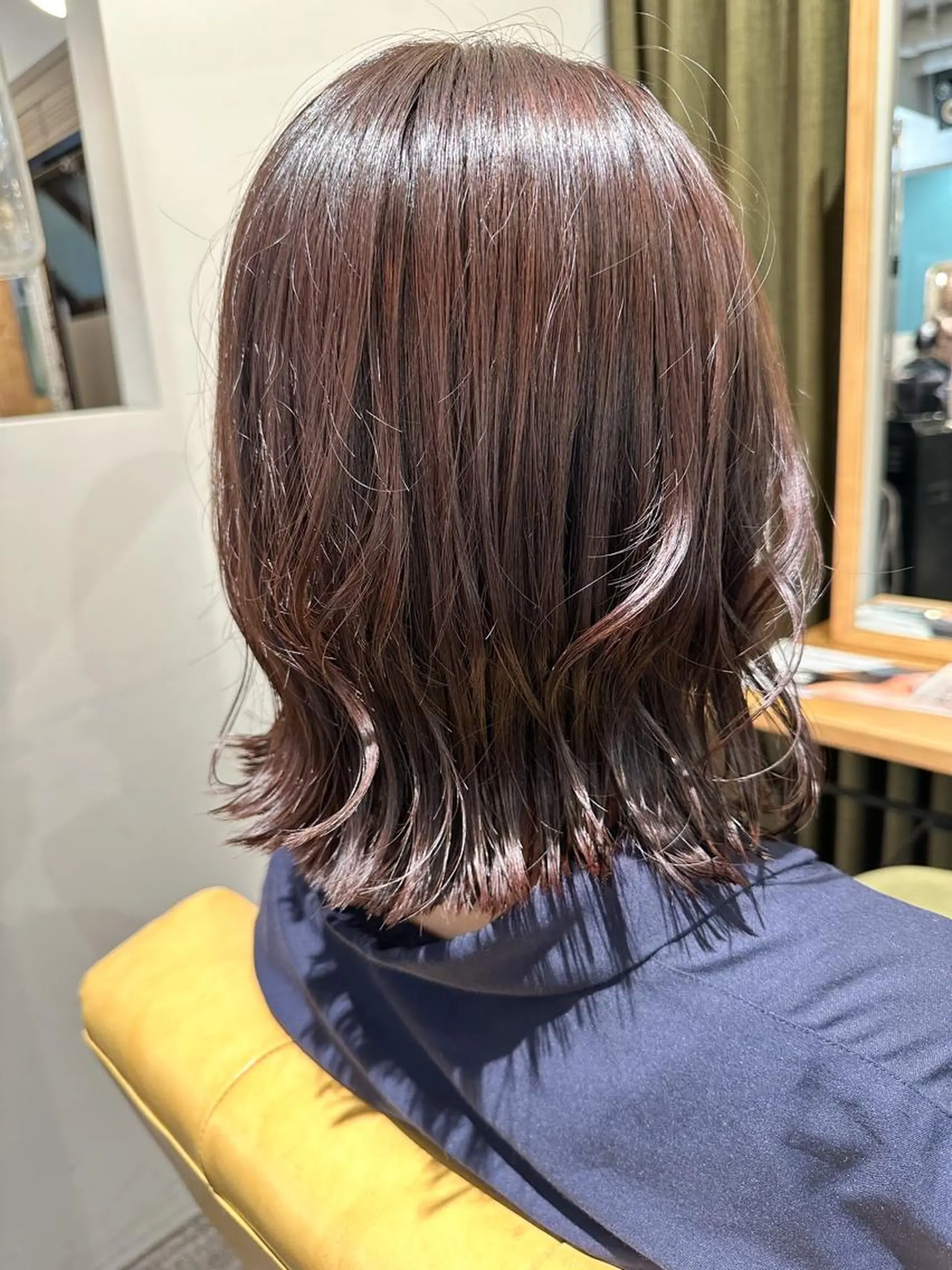 ミディアム カラー カット ヘアカラー トリートメント 滝口 江梨🔅のヘアスタイル