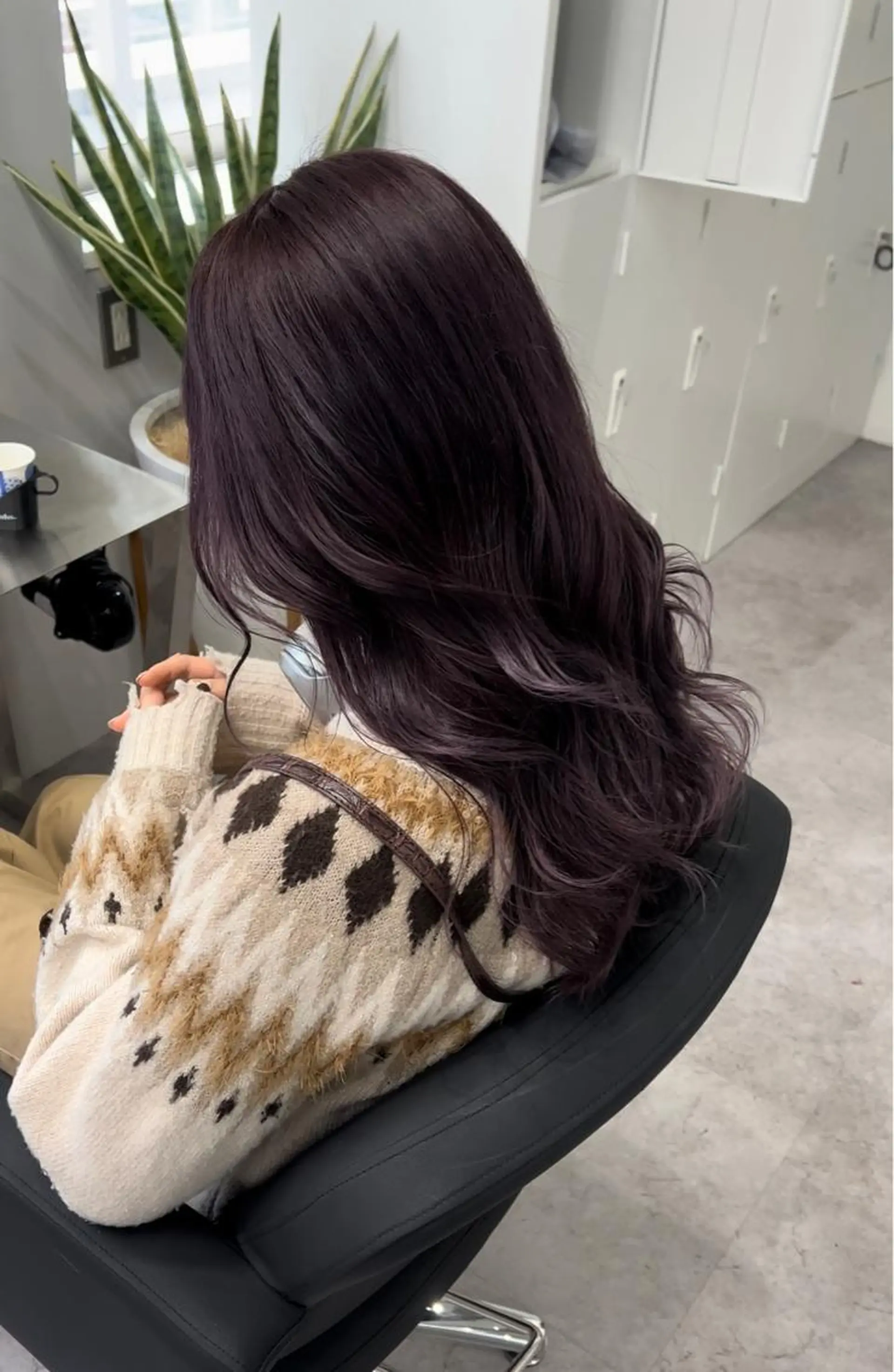 ロング カット ヘアカラー トリートメント 🫧髪質改善 講師🫧🍎幹細胞のヘアスタイル