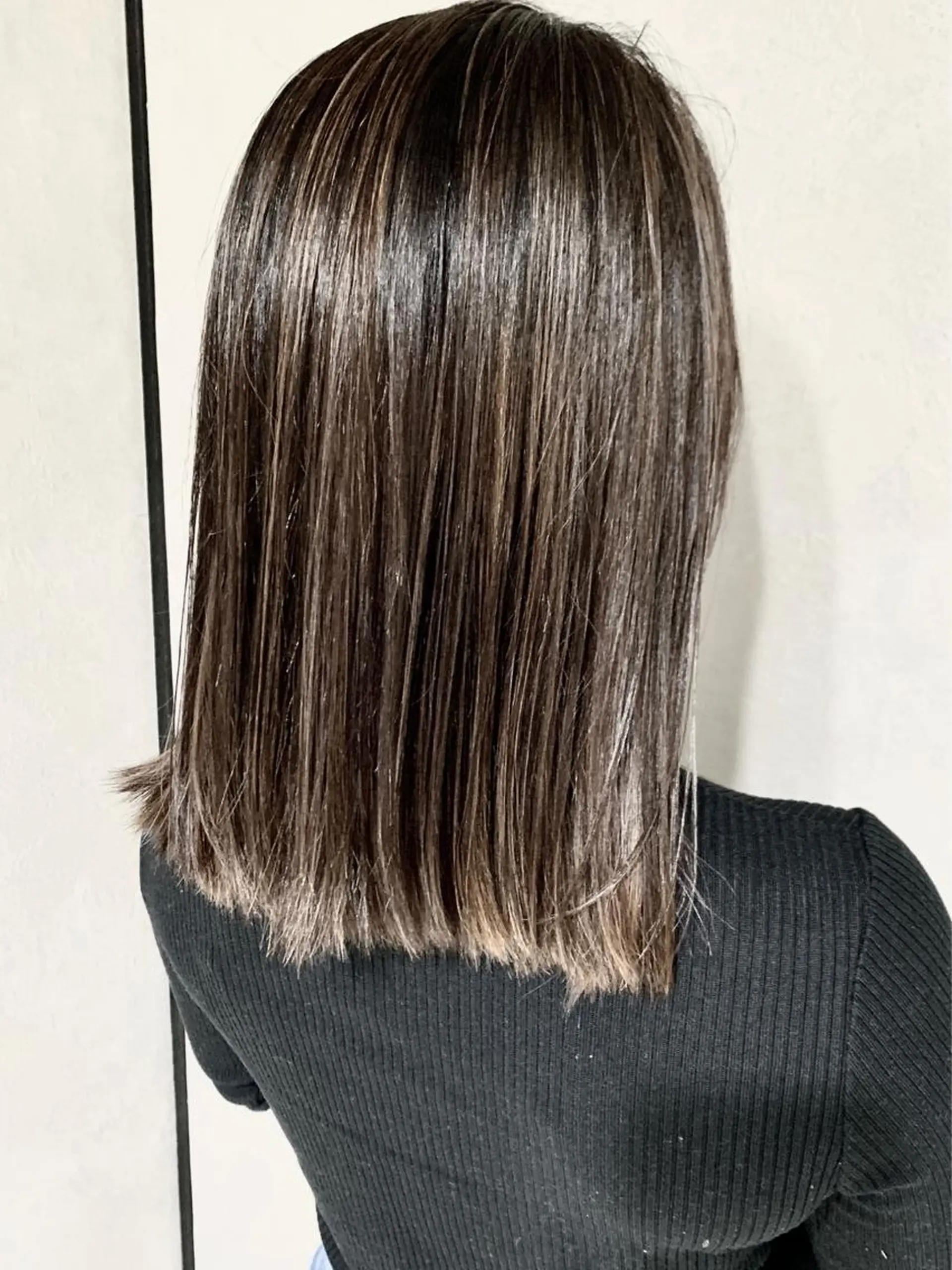 ミディアム ヘアアレンジ ネイル ハイライト レイヤーカット ヘアカラー トリートメント 岡崎勇人/レイヤー/ 韓国/ケラチンTRのヘアスタイル