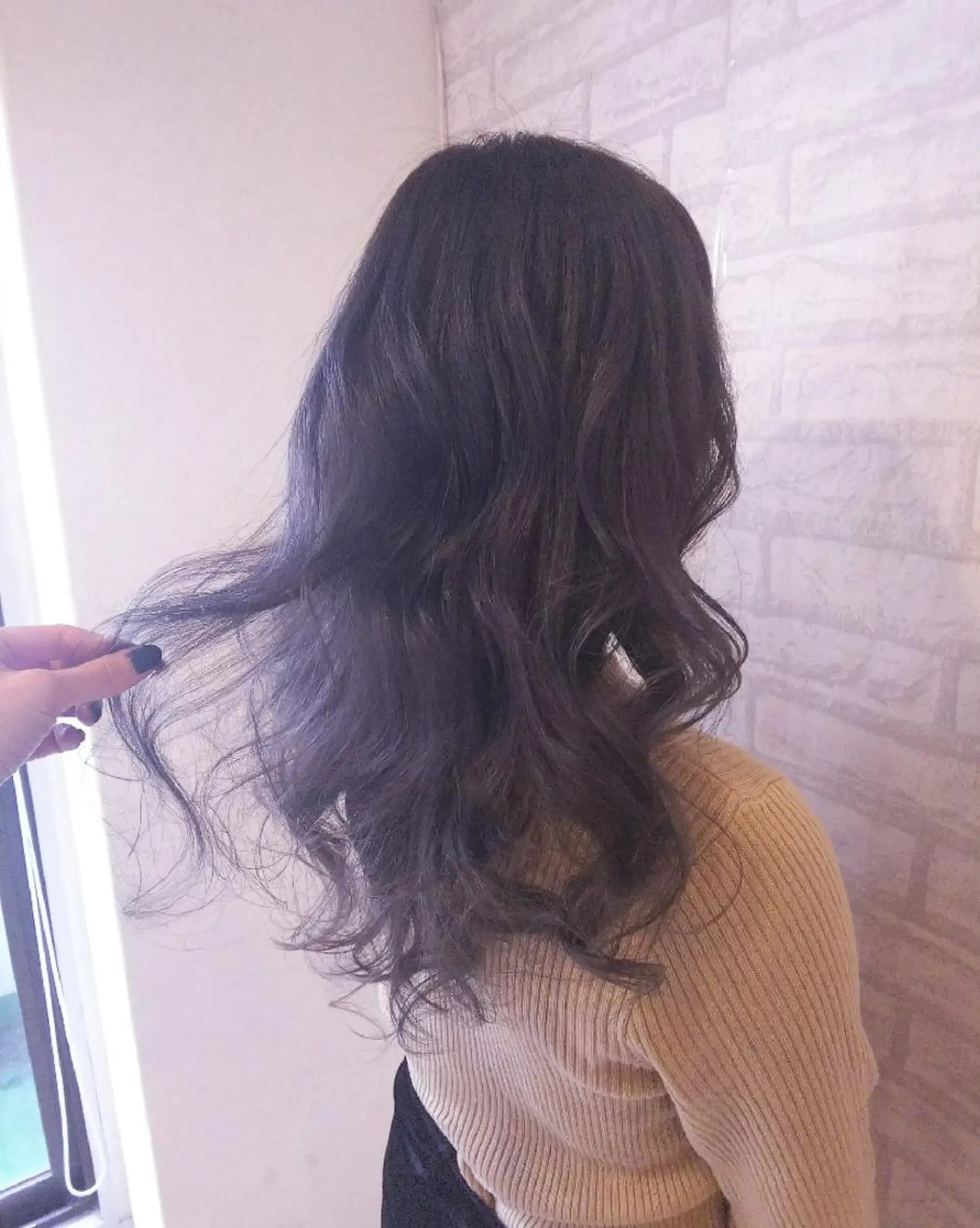 ロング カラー アッシュ バイオレットカラー バイオレットアッシュ JIL BLAN 京都所属・RU RIのヘアスタイル