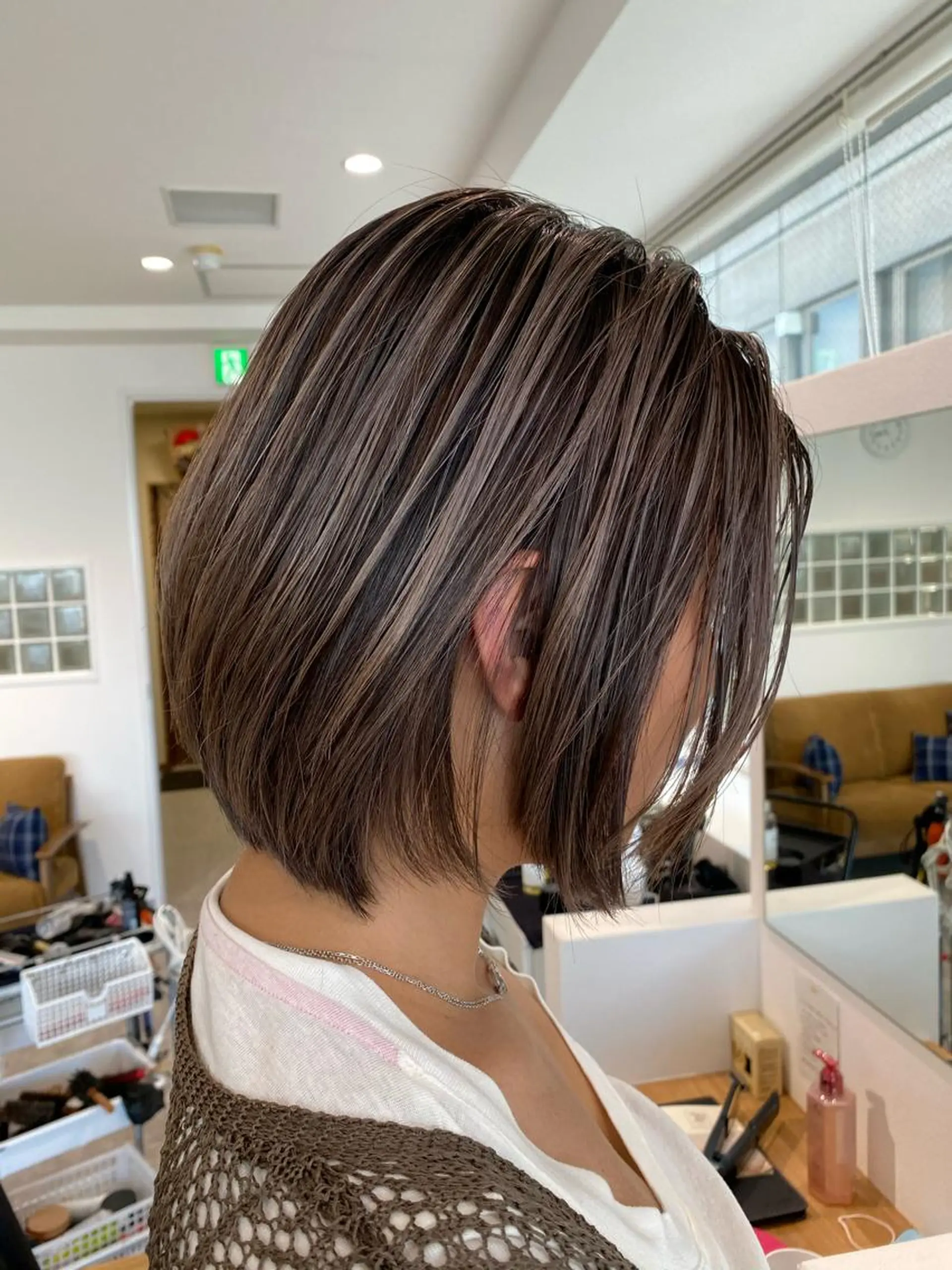 ショート カラー カット ヘアカラー トリートメント JILBLAN京都 ショート/ハイライトのヘアスタイル